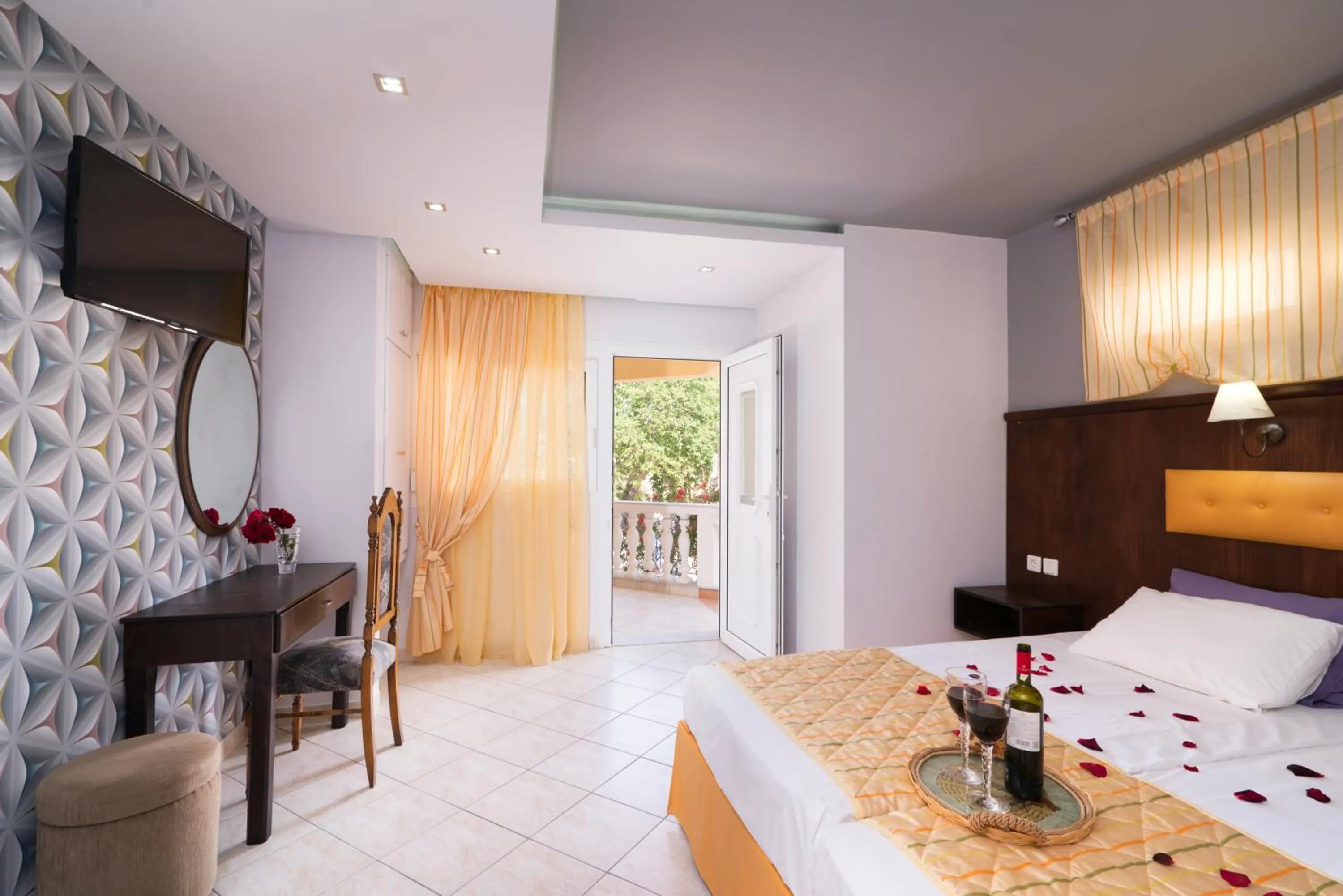 Bed in Hotel Asterias