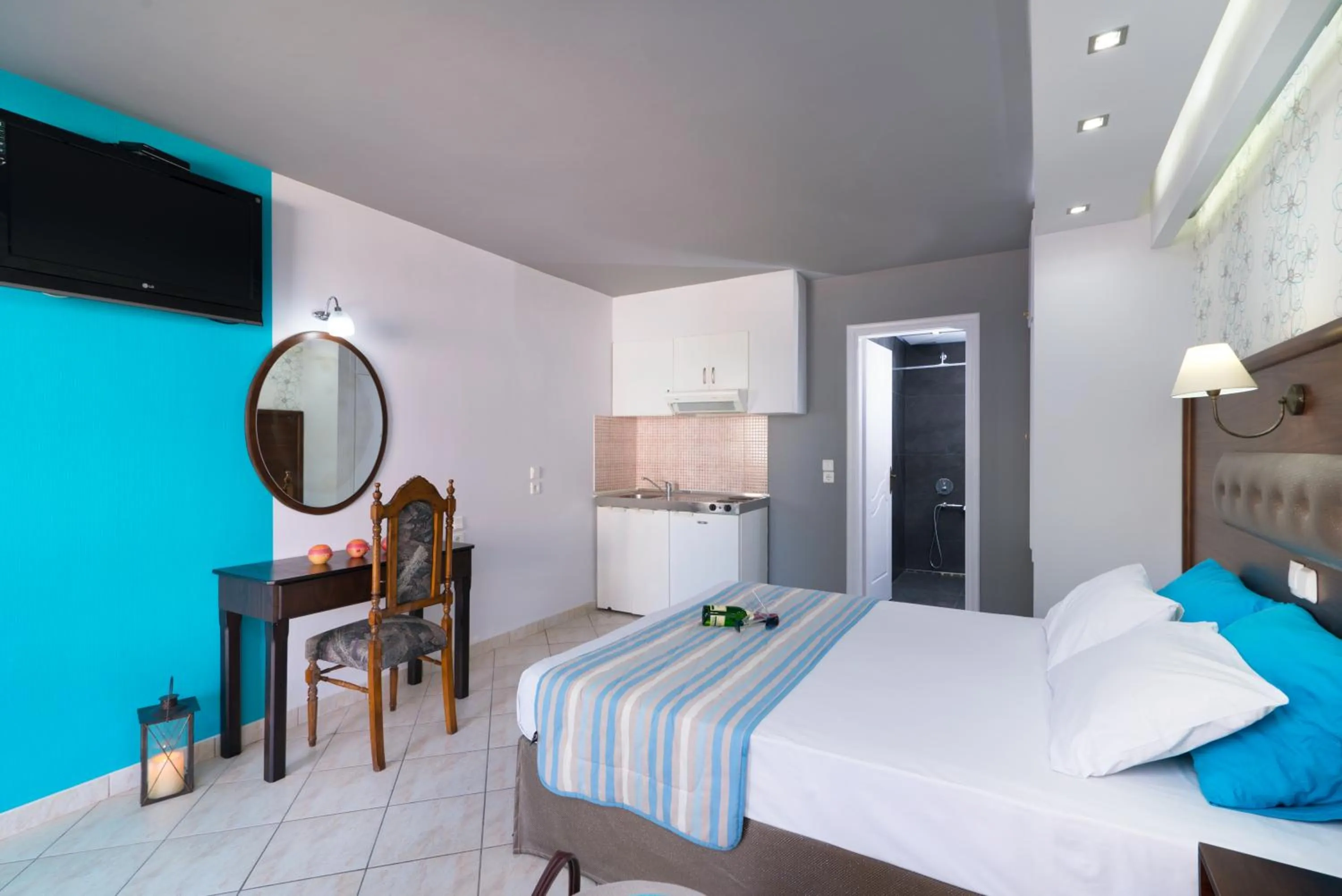 Bed in Hotel Asterias