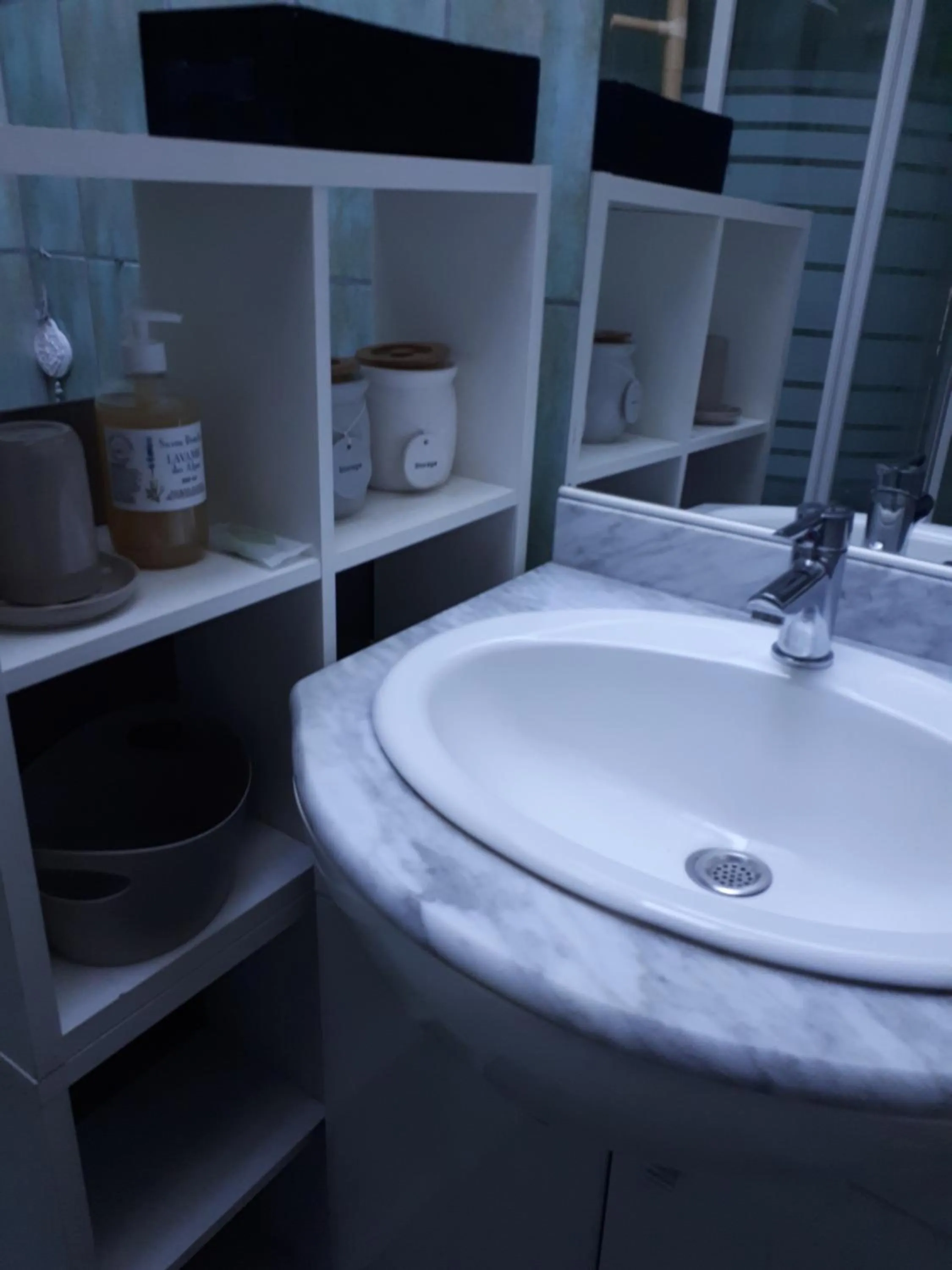 Shower in Les MIRABELLES chambres d'hôtes