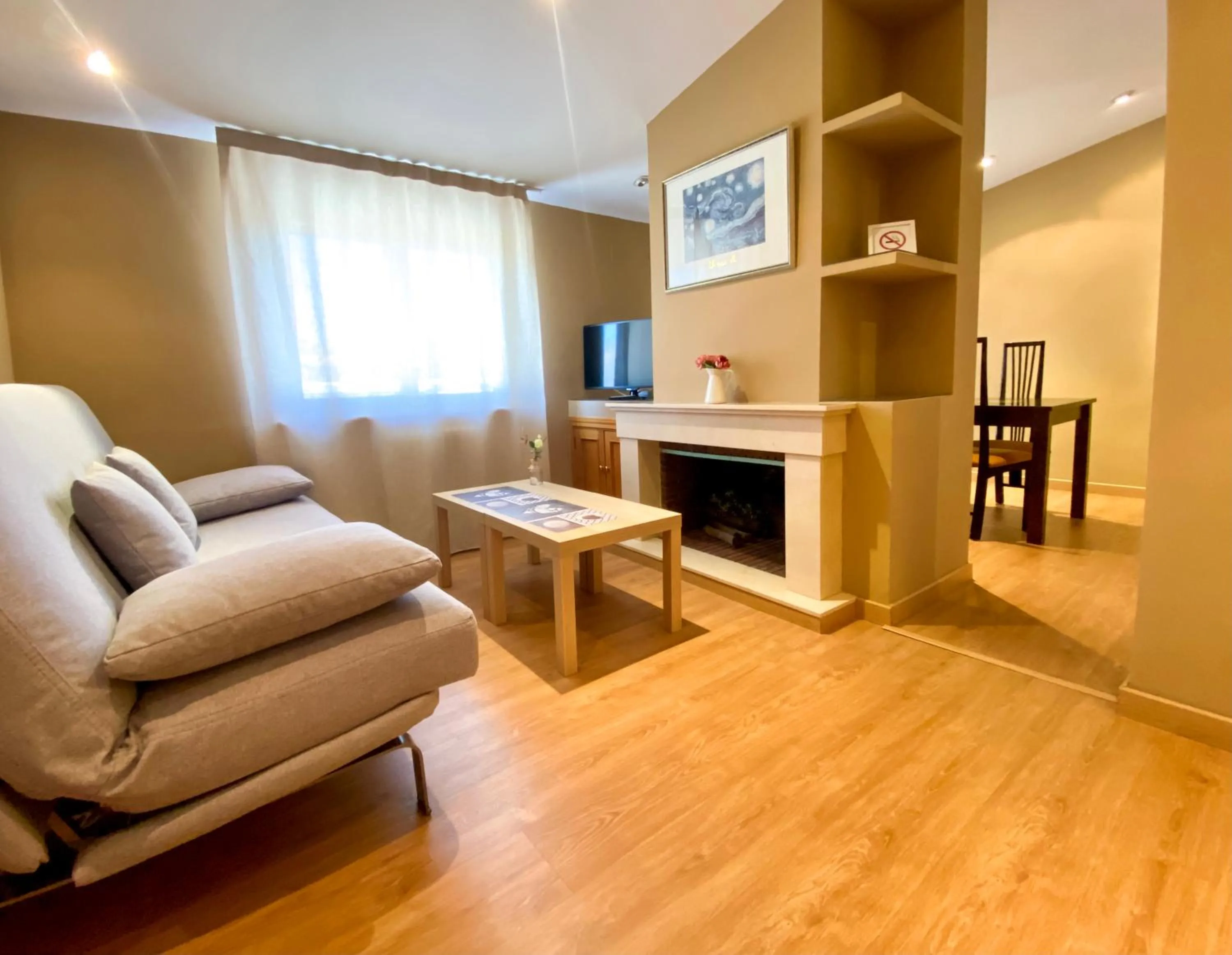 Living room in Casablanca Hotel Studios