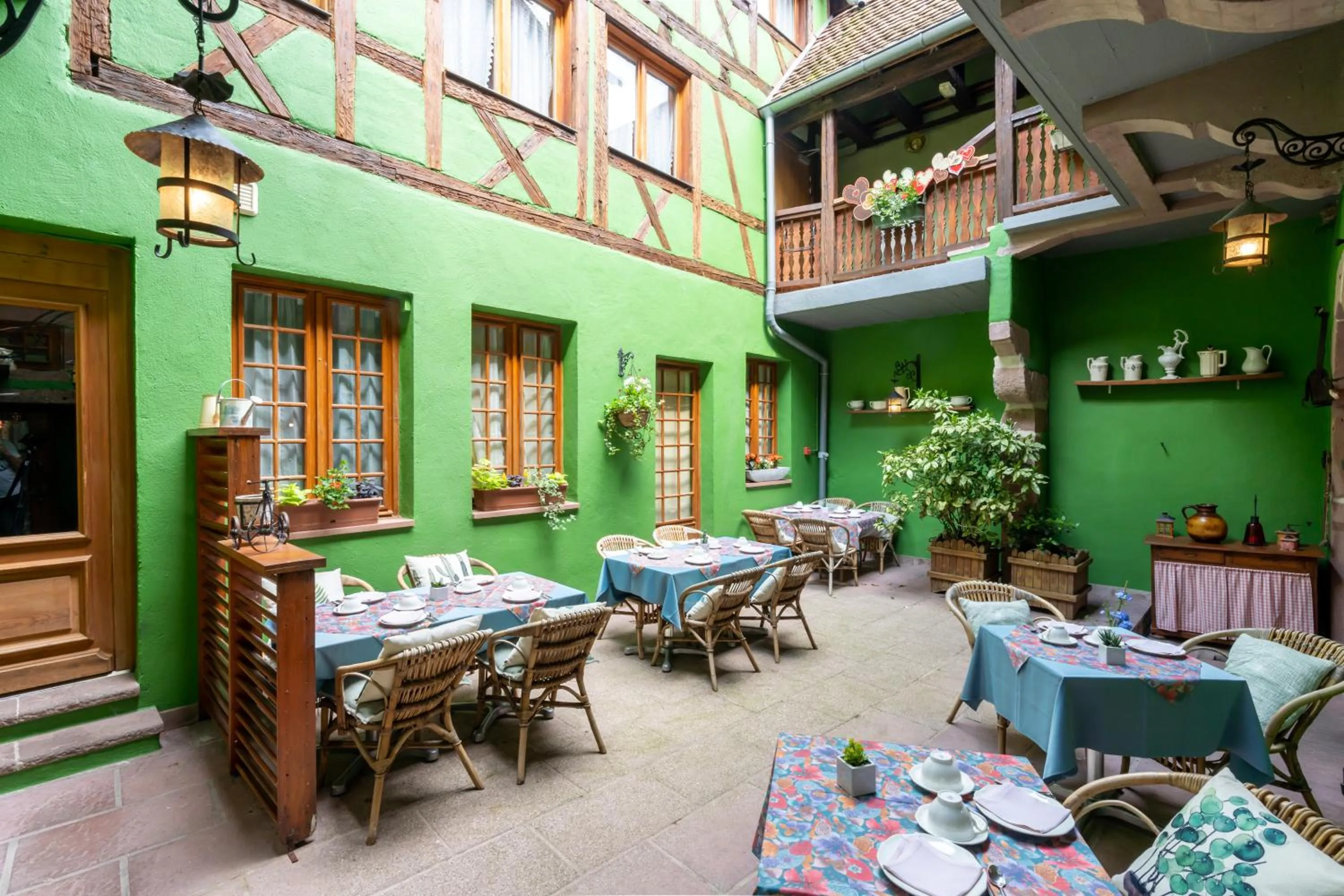 Patio in Hotel à l'Oriel