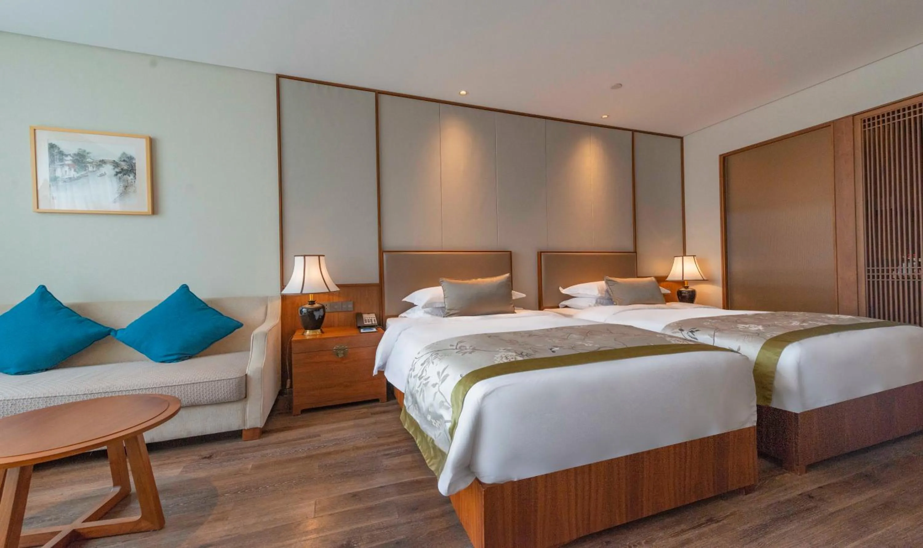 Bedroom, Bed in Narada ResortSpa Nanxun Giant