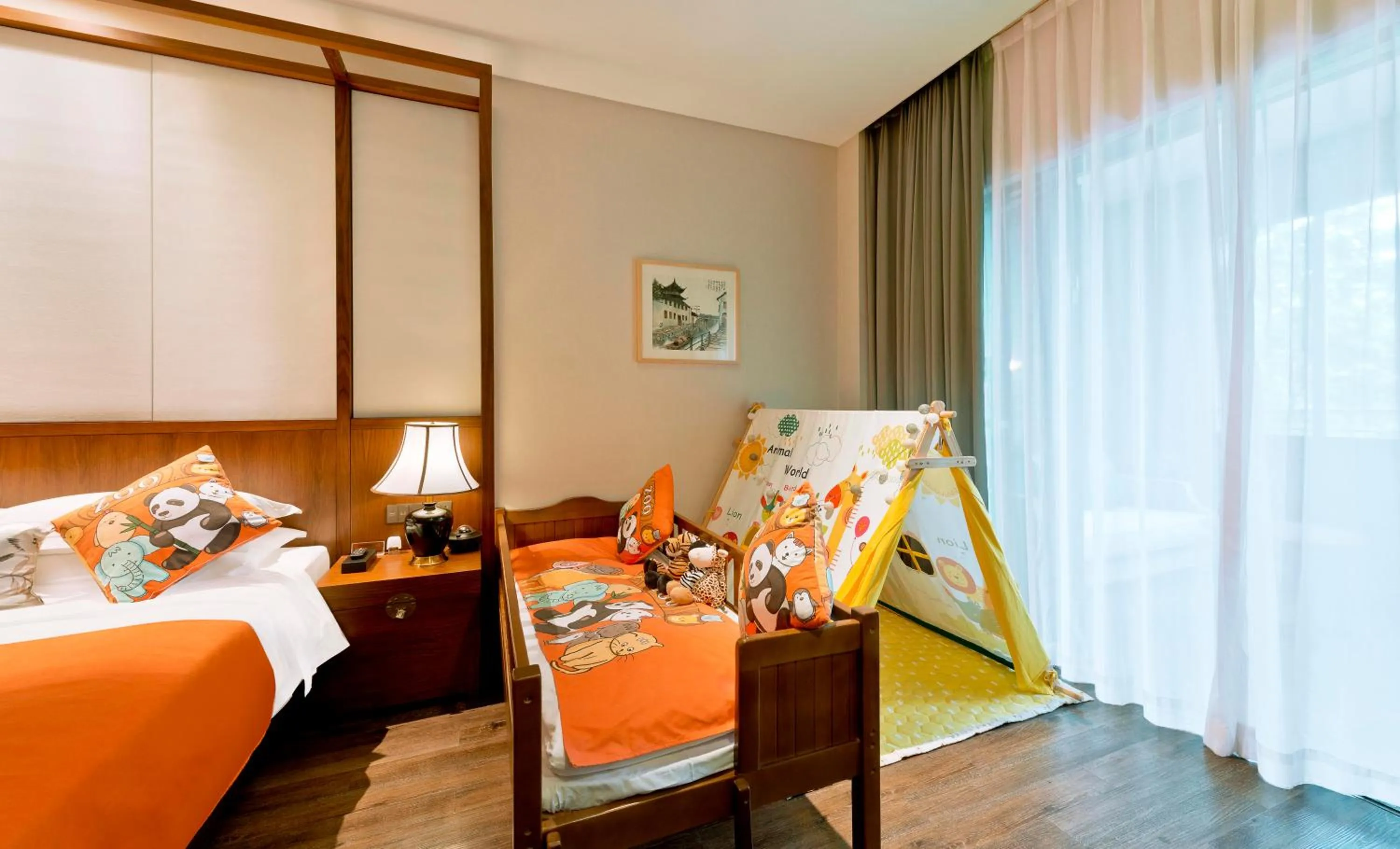 Bedroom, Bed in Narada ResortSpa Nanxun Giant