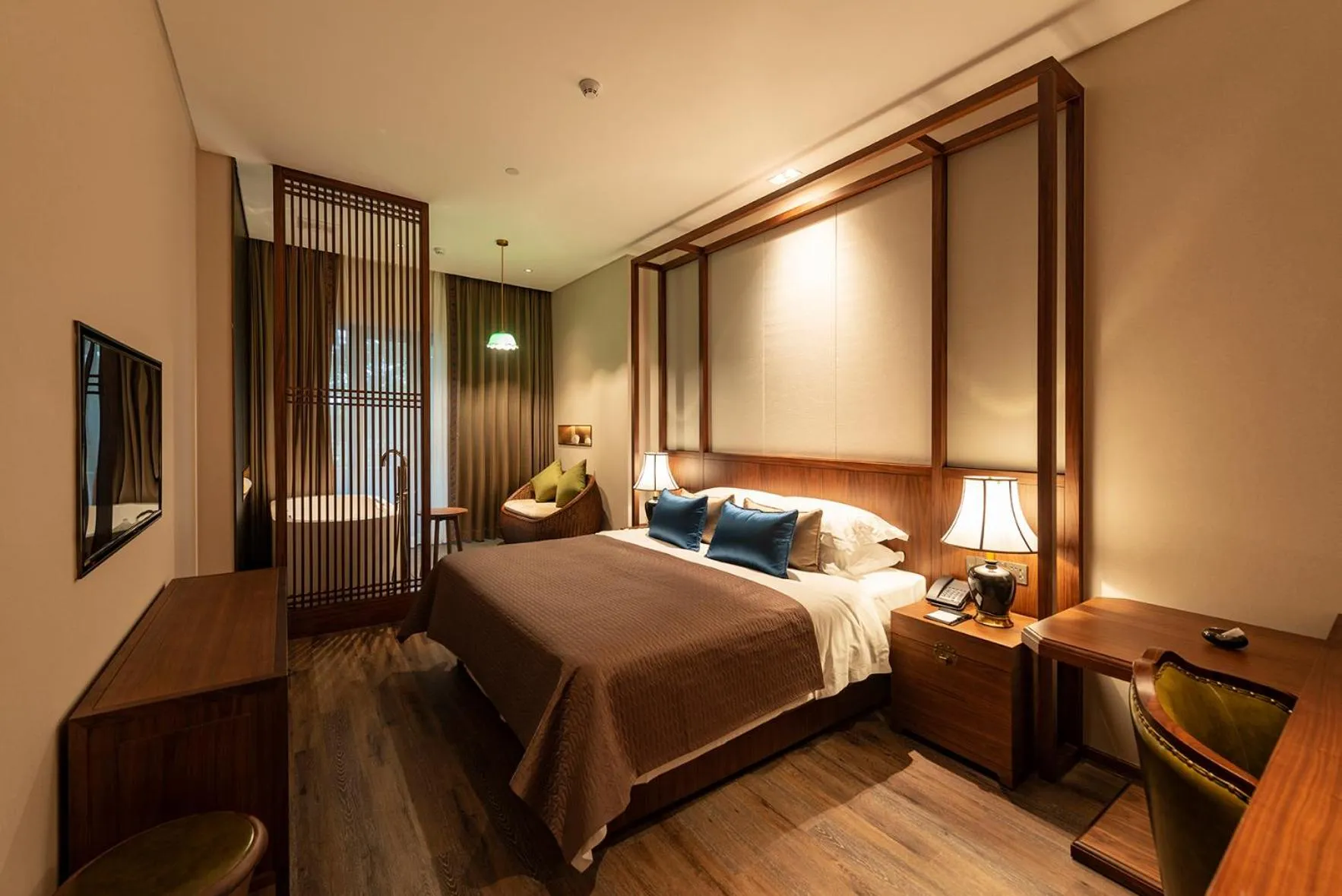 Bedroom, Bed in Narada ResortSpa Nanxun Giant