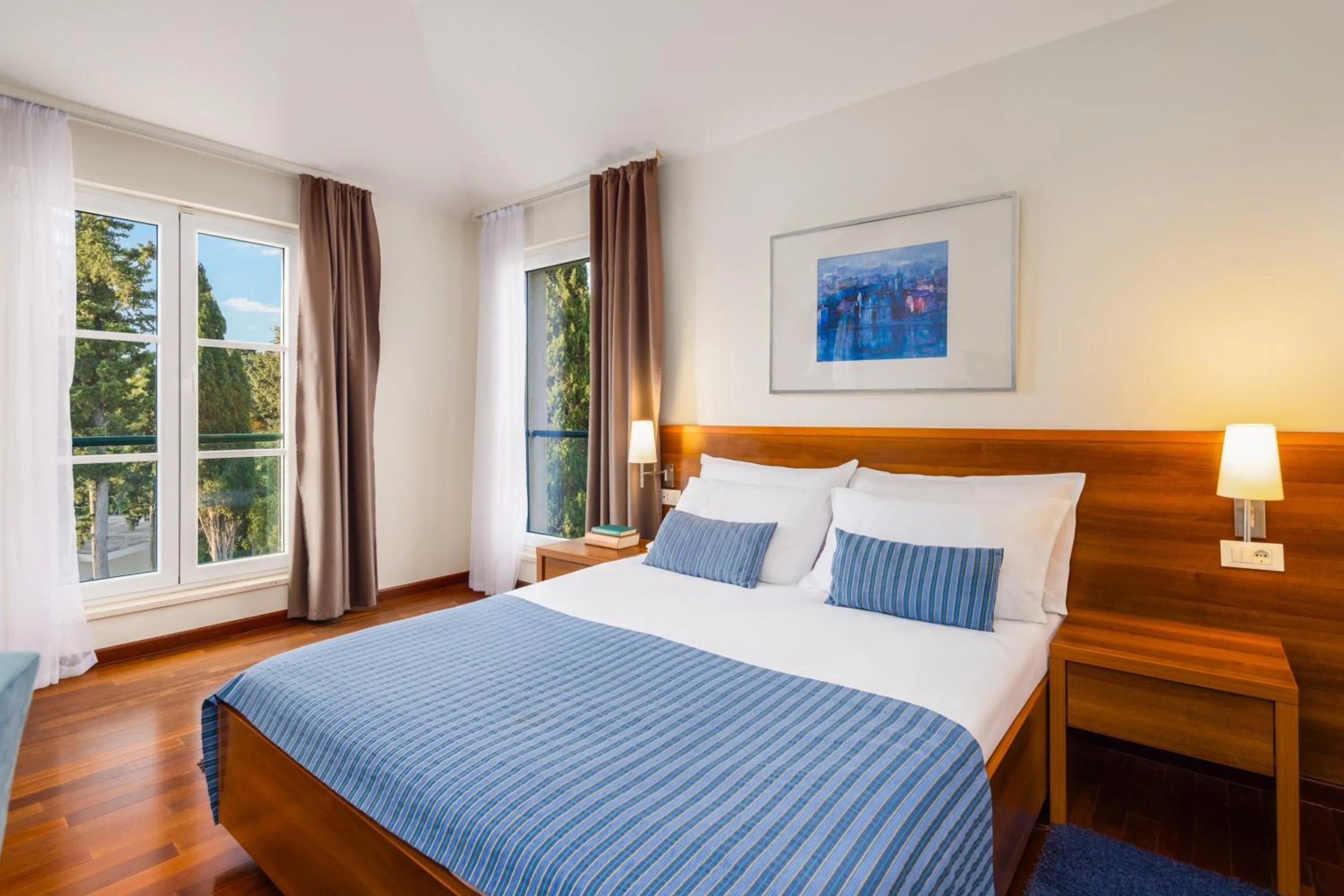 Bed in Aminess Vival Velaris Resort