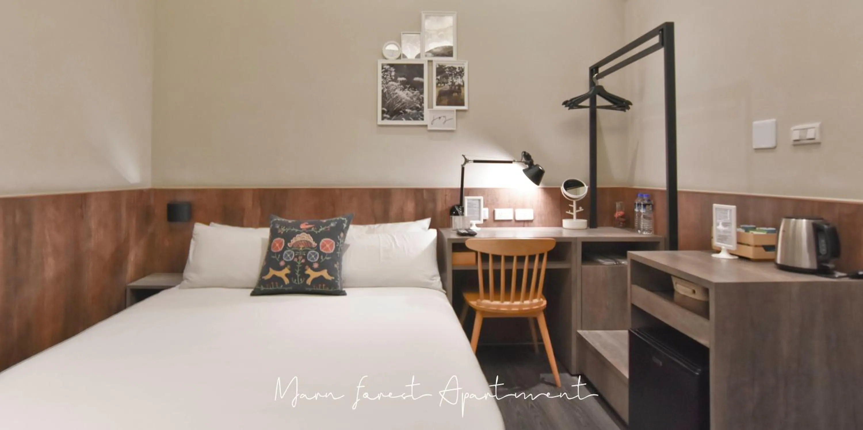 Bed in Morn forest apartment