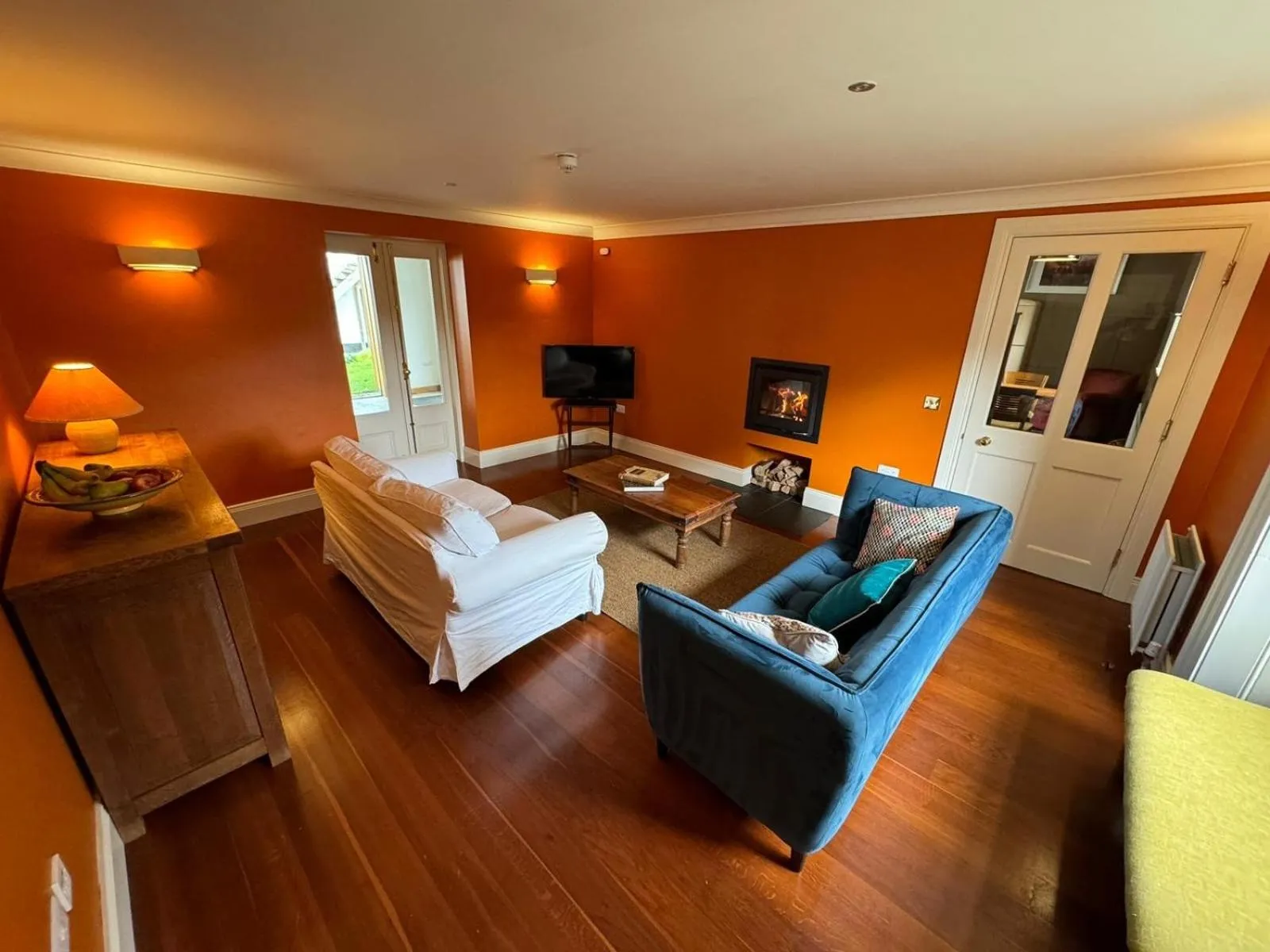Living room, Bed in Ballylagan Organic Farm