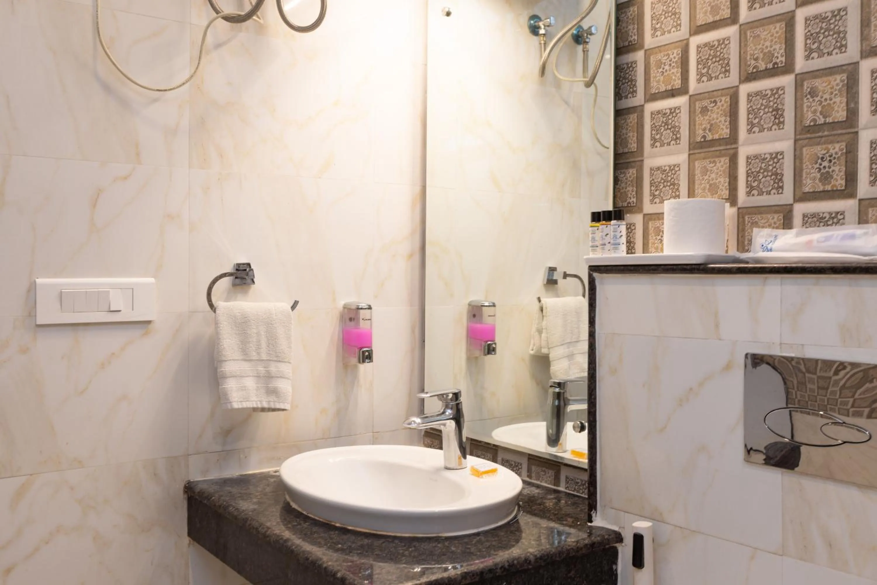 Bathroom in Indira Nikunj Rubystone Exotic