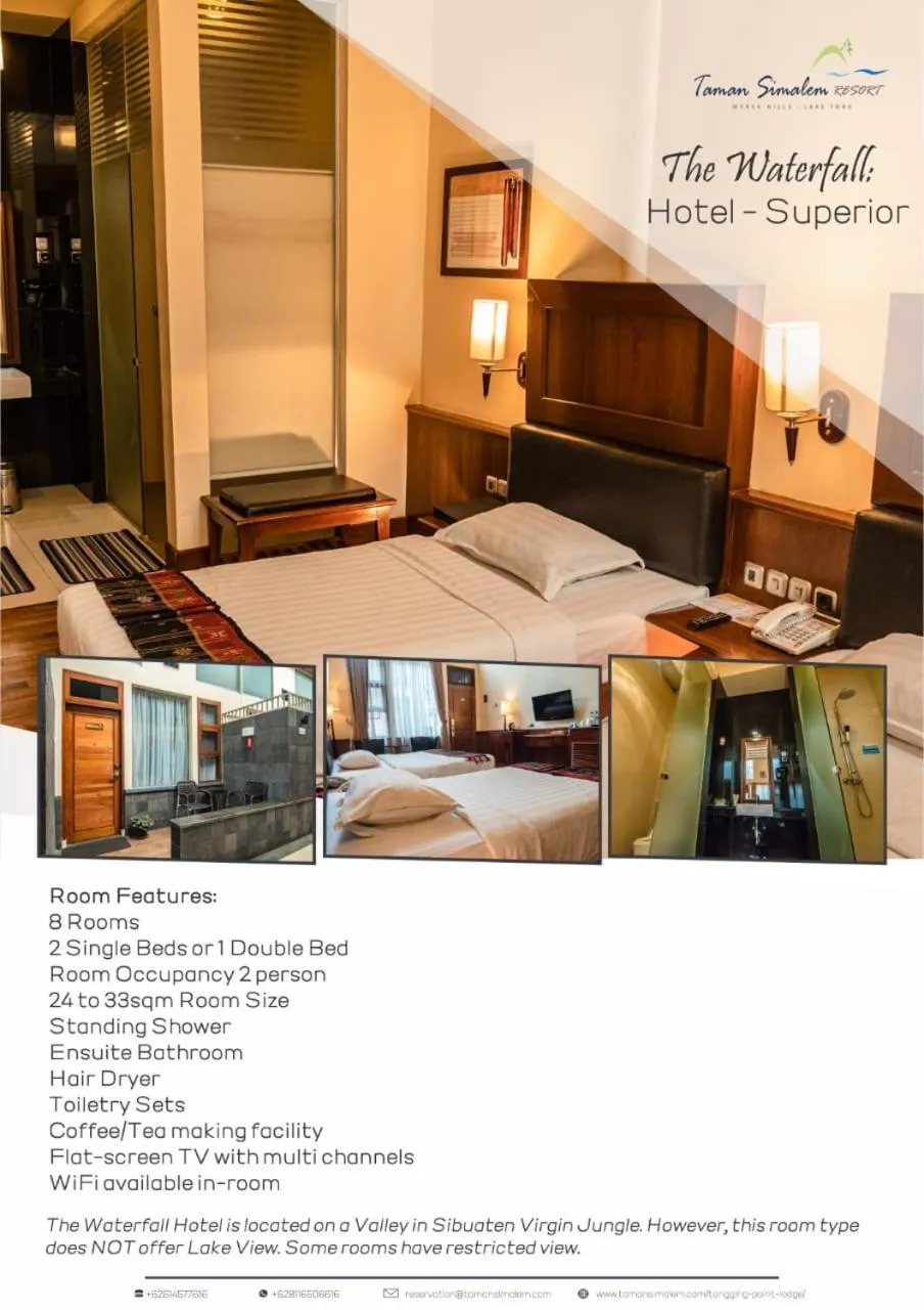 Photo of the whole room, Bed in Taman Simalem Resort