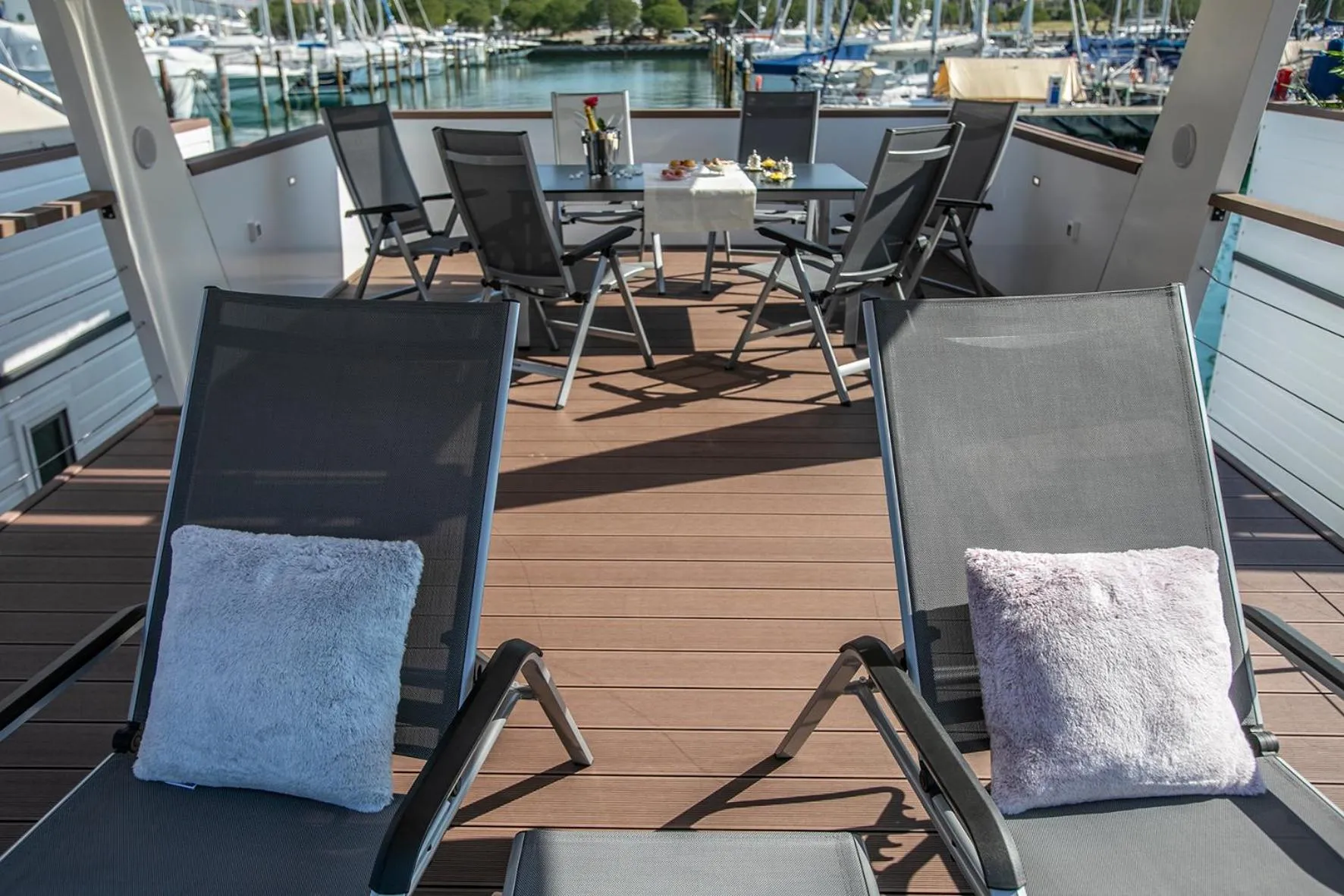 Patio in Floating Sea House Principessa
