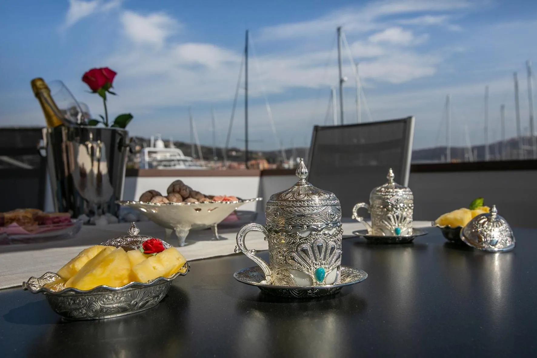 Patio in Floating Sea House Principessa