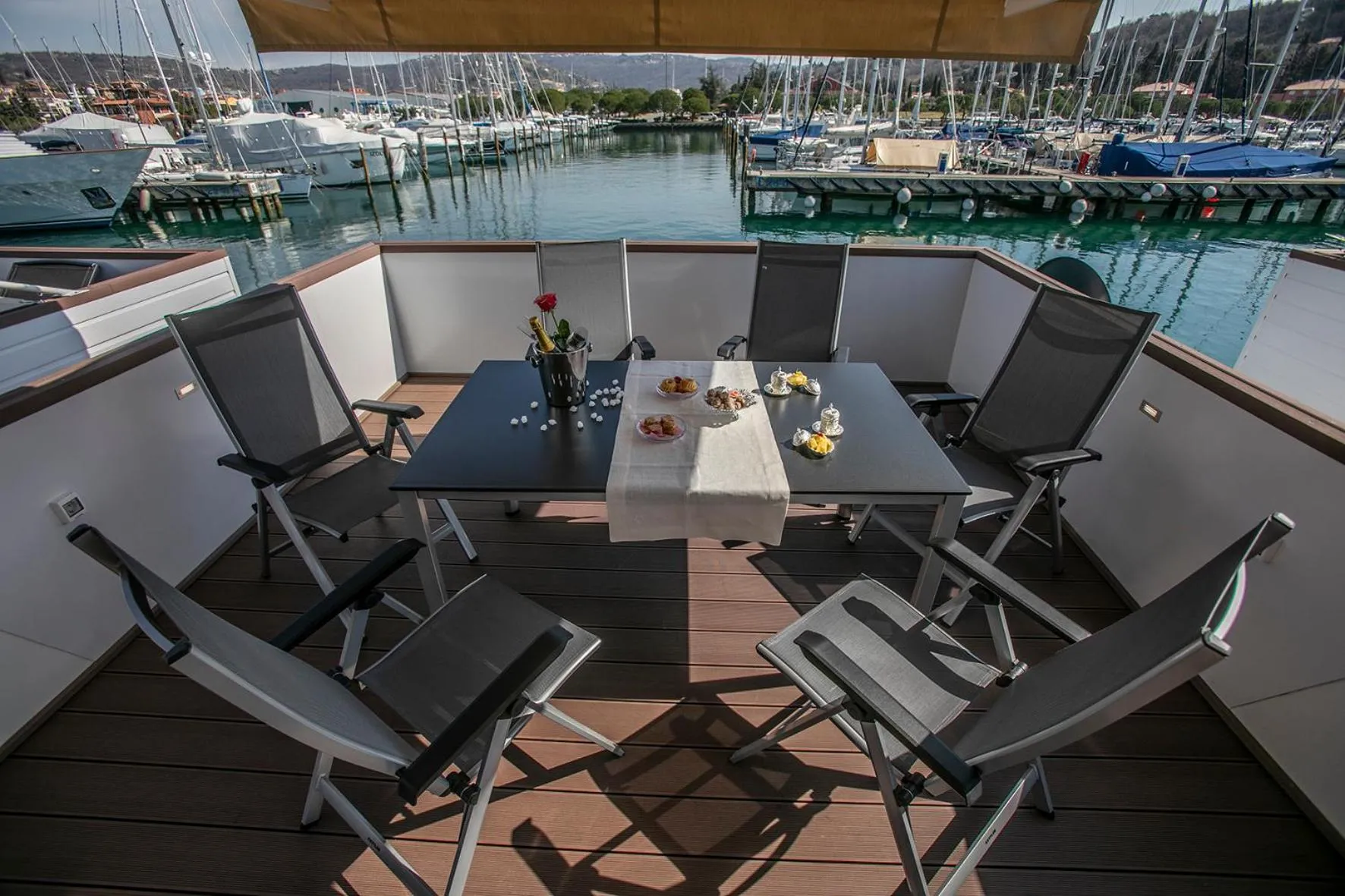 Patio in Floating Sea House Principessa