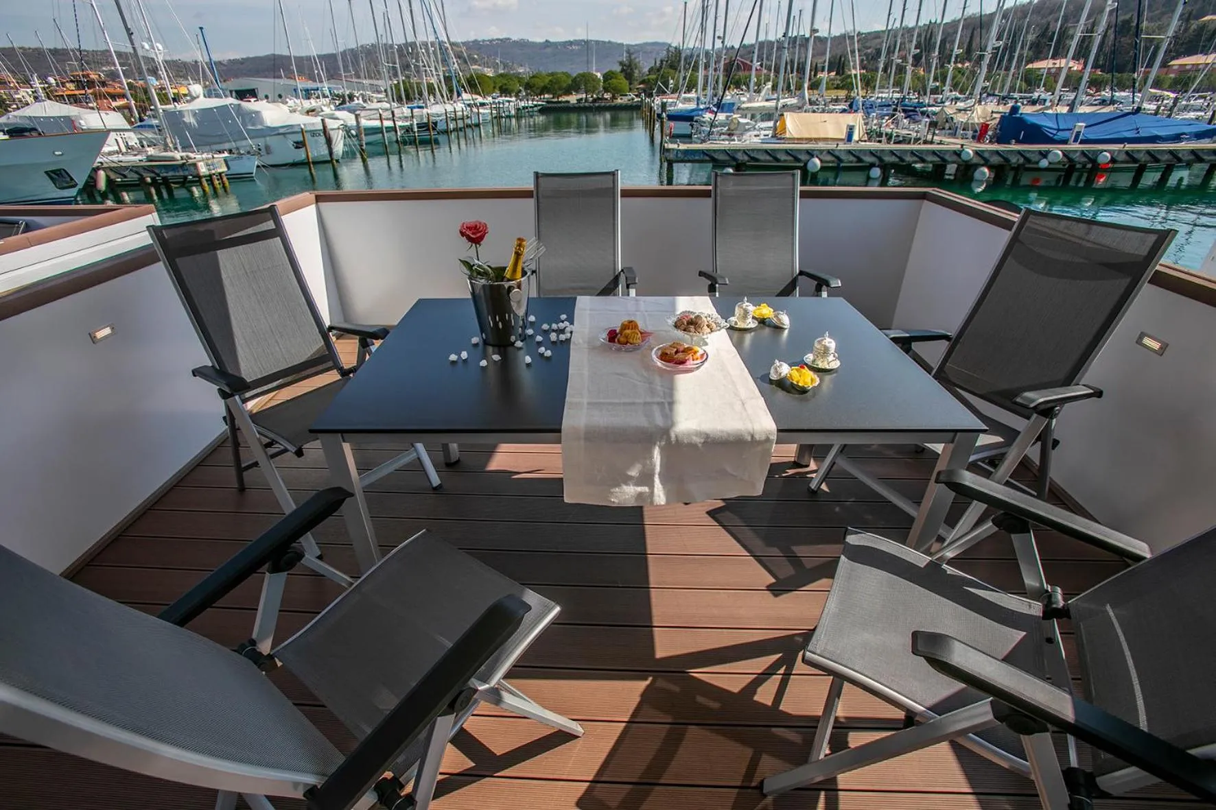Patio in Floating Sea House Principessa