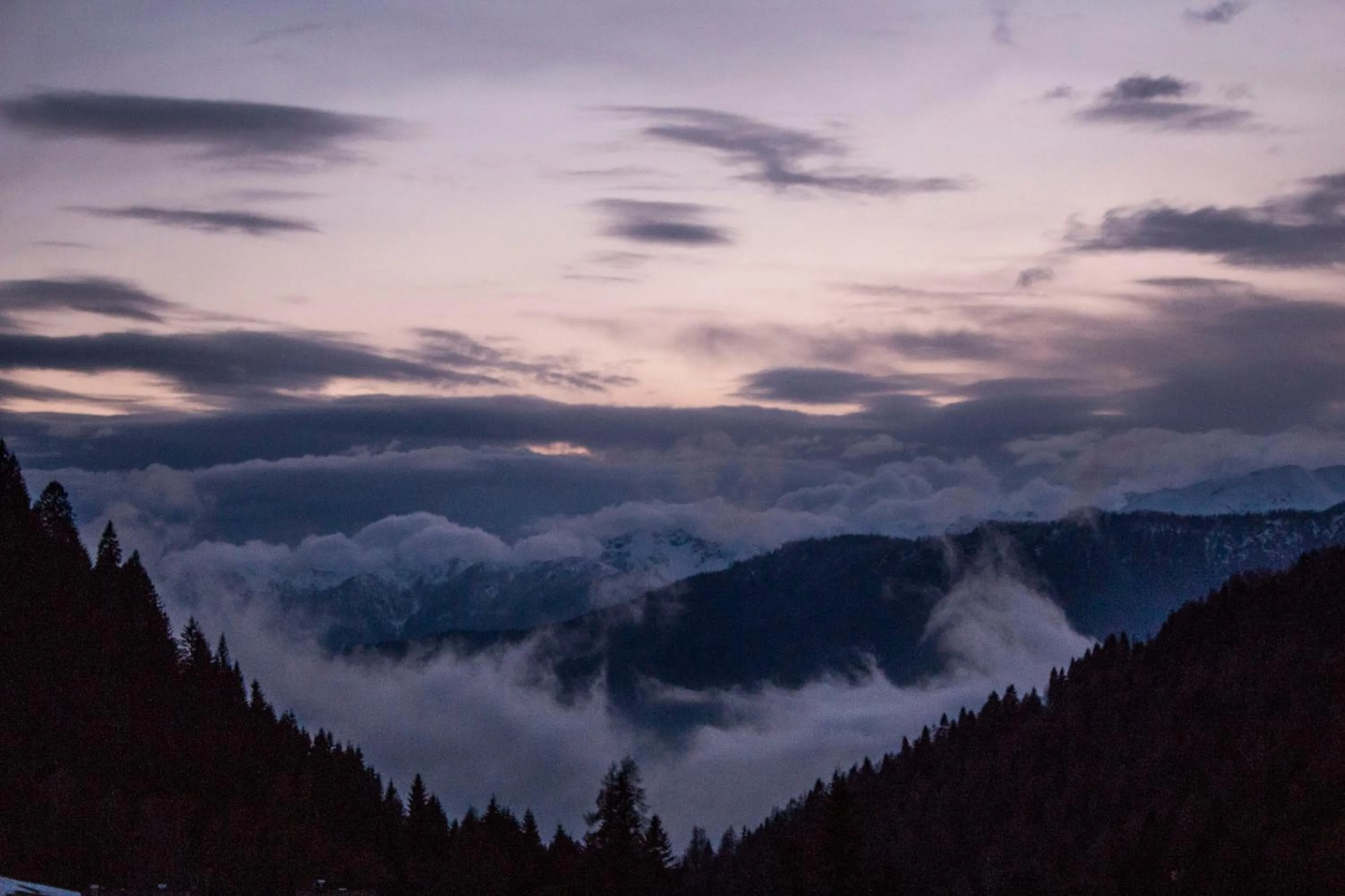 Sunset in Rifugio Cereda