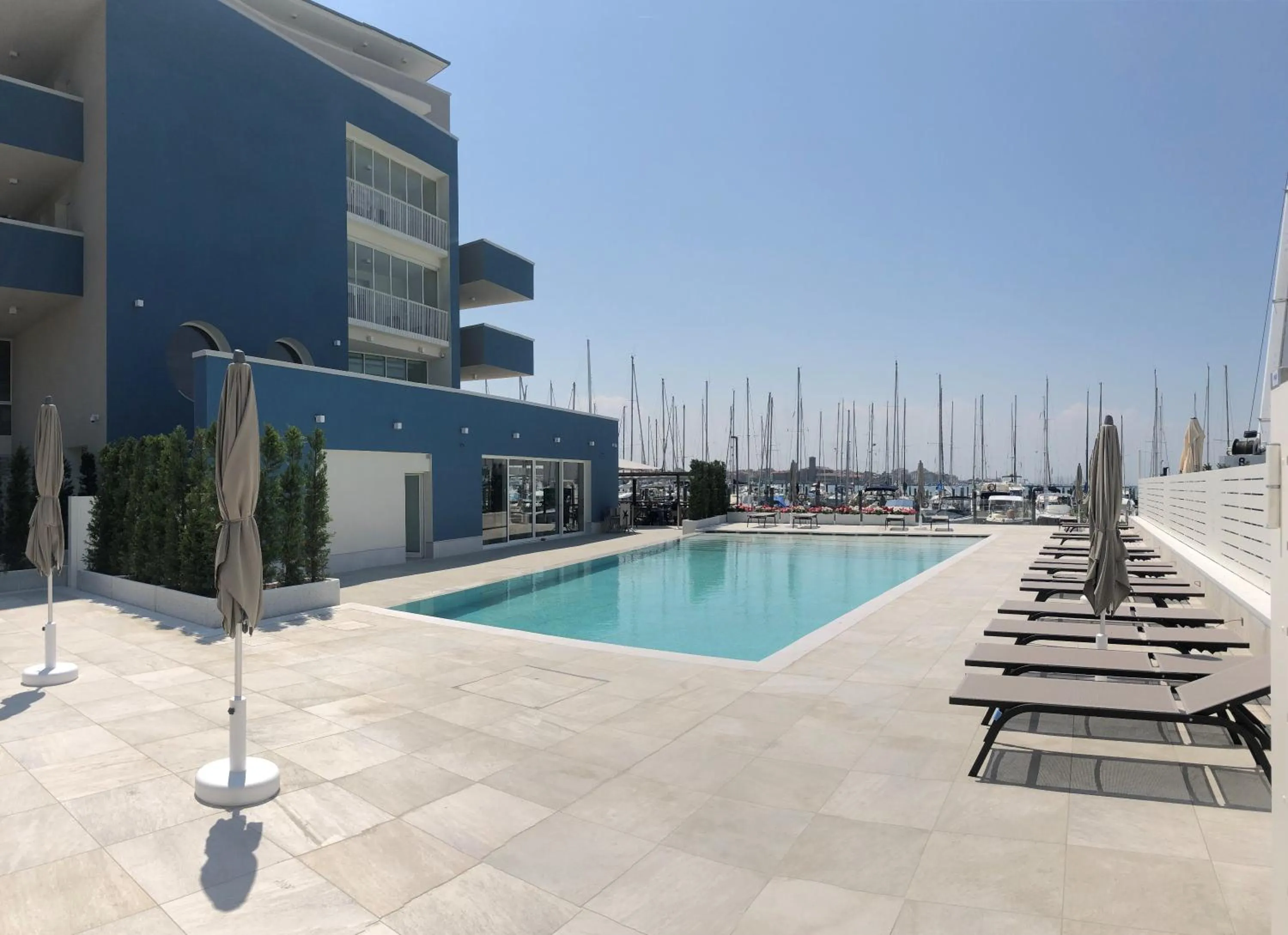 Pool view in Mosella Suite Hotel