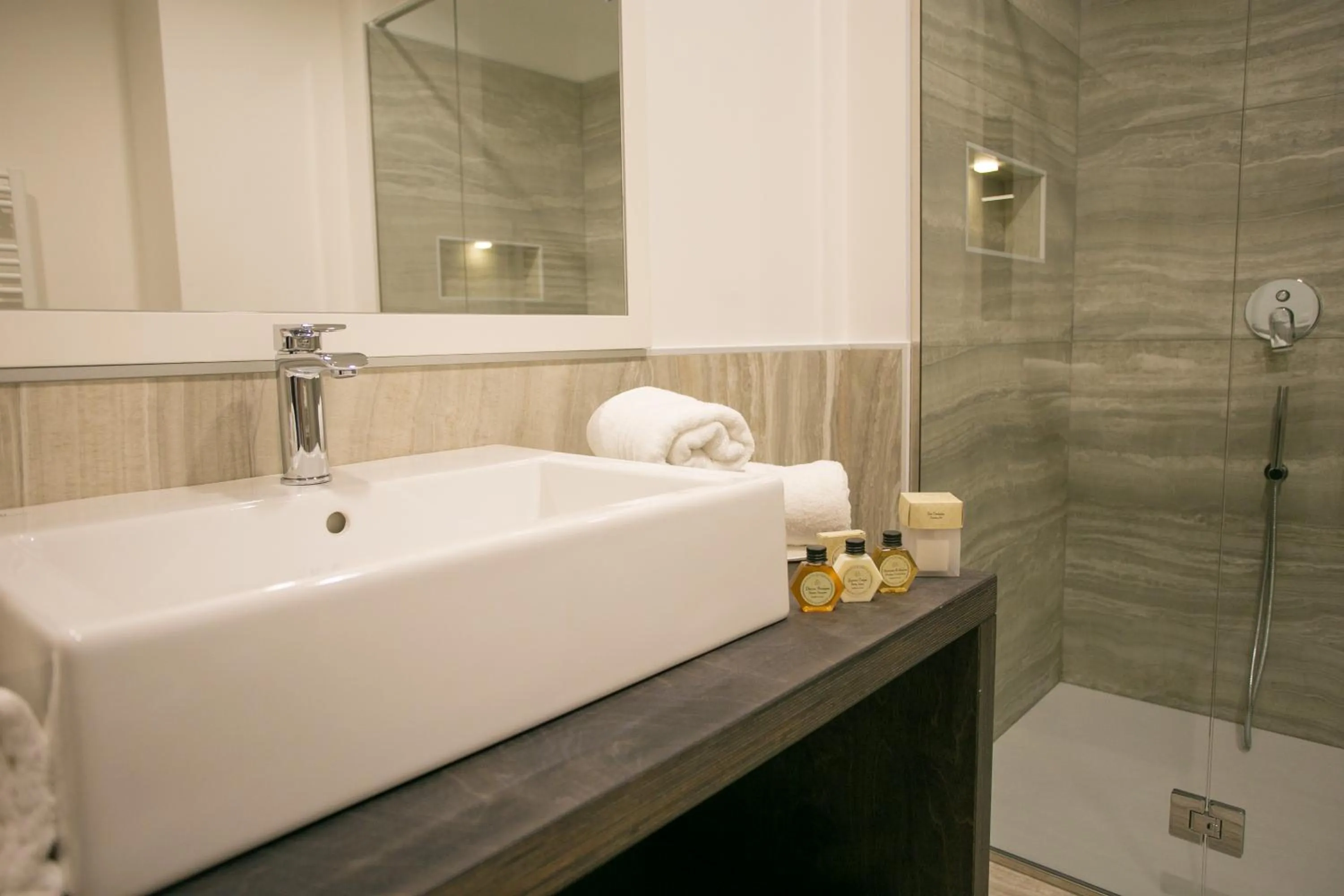 Shower in Mosella Suite Hotel