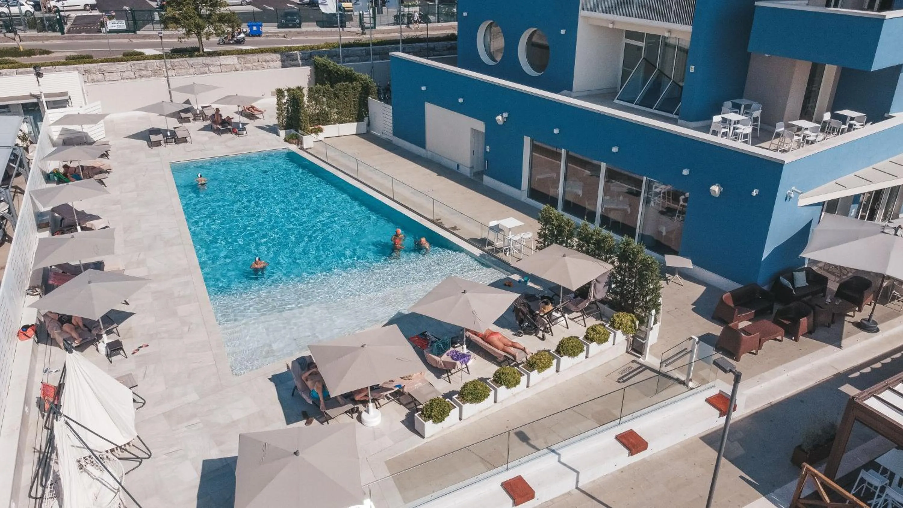 Pool view in Mosella Suite Hotel