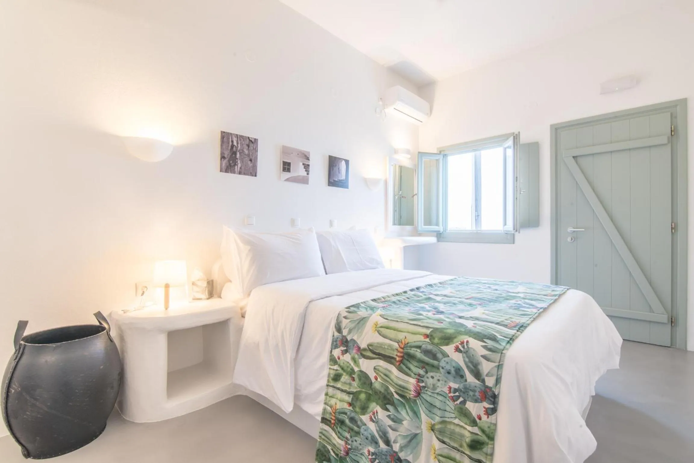 Bed in Agave Santorini Design Boutique Hotel