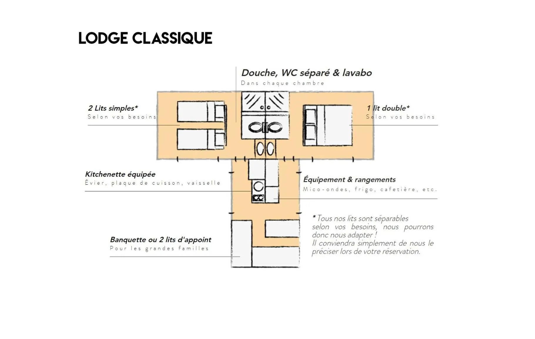 Floor plan in Volvic Organic Resort