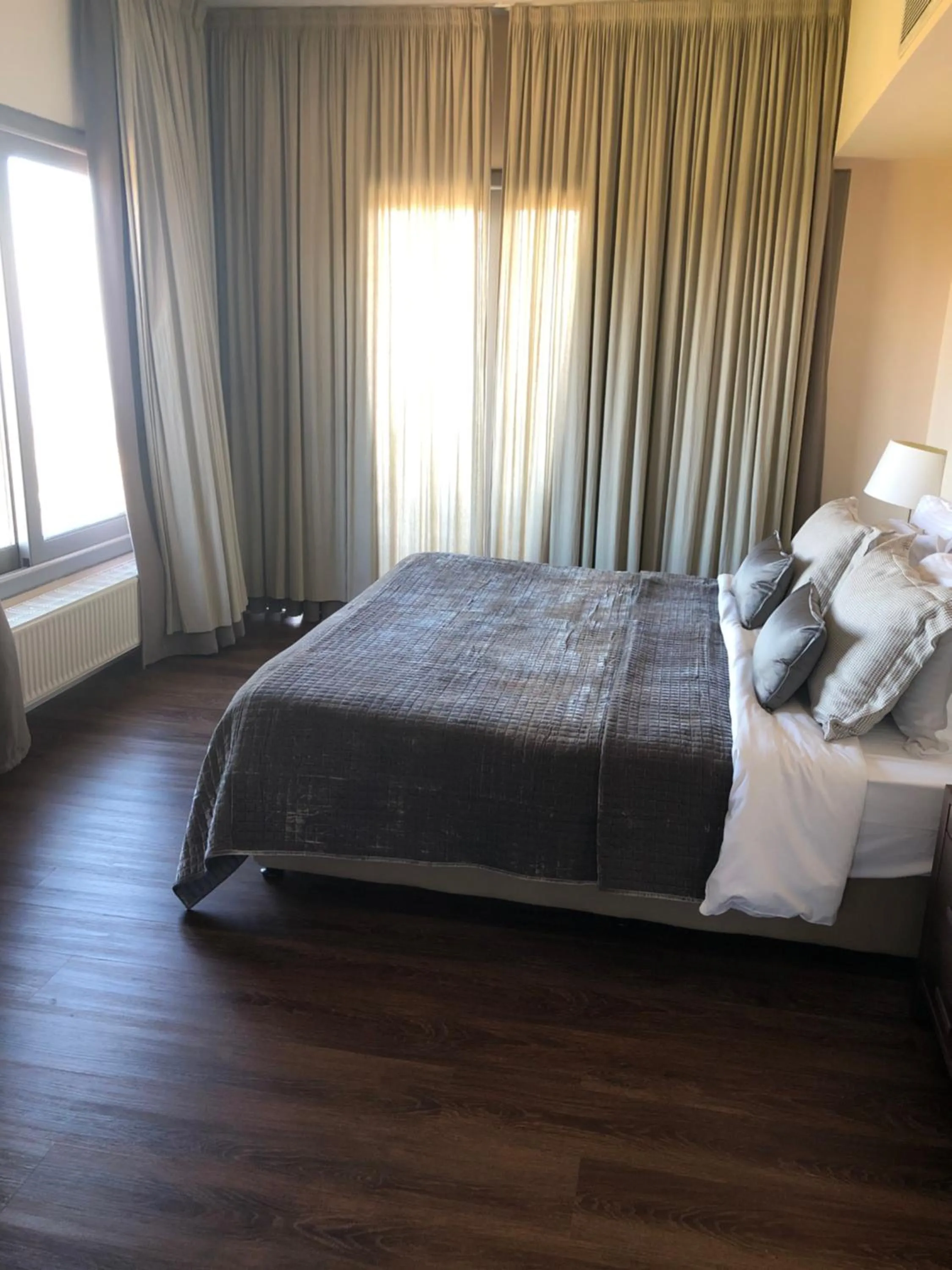 Landmark view, Bed in Droushia Heights Hotel