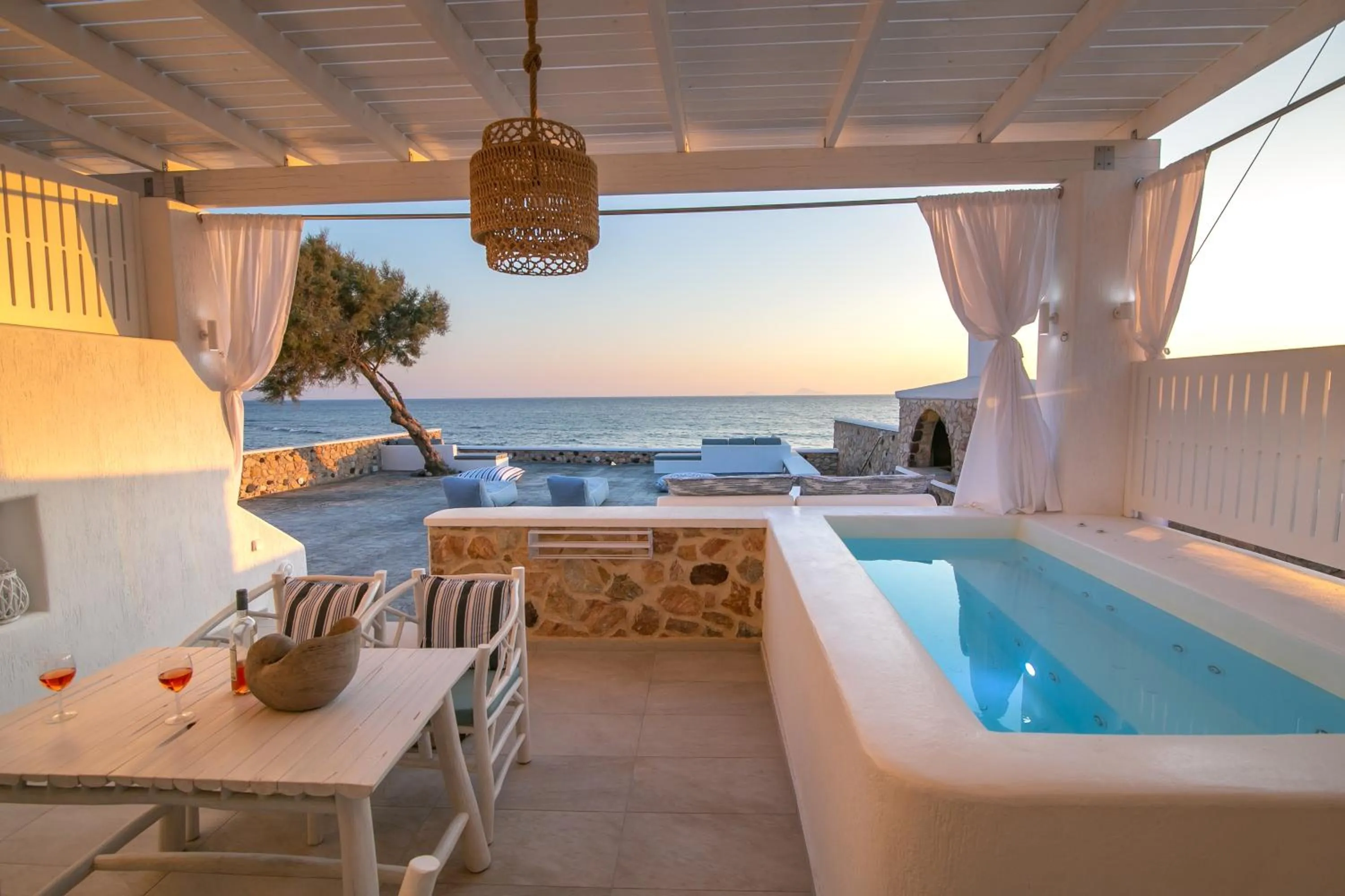 Patio in Aegean Melody Suites & Villas