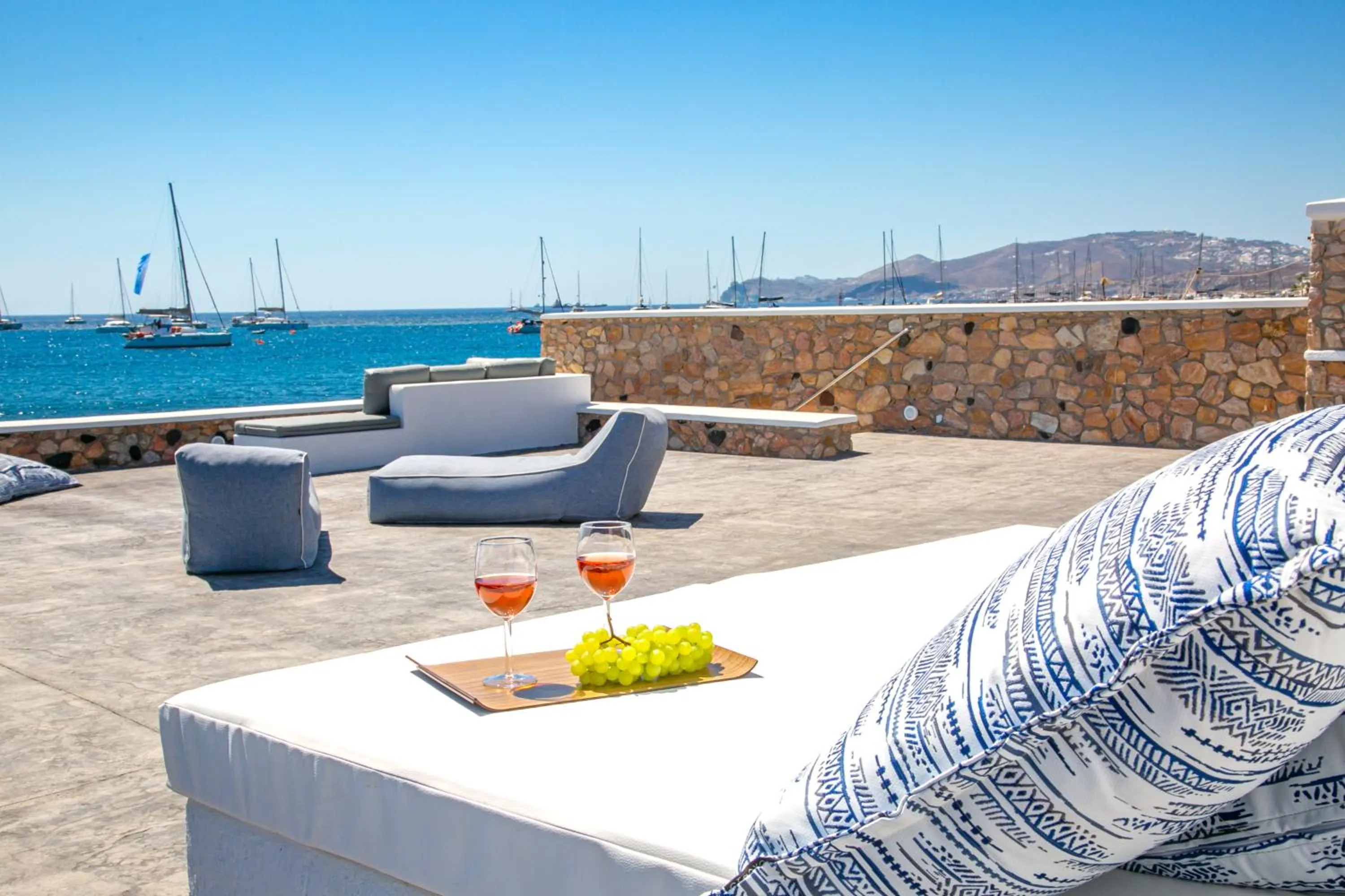 Patio in Aegean Melody Suites & Villas