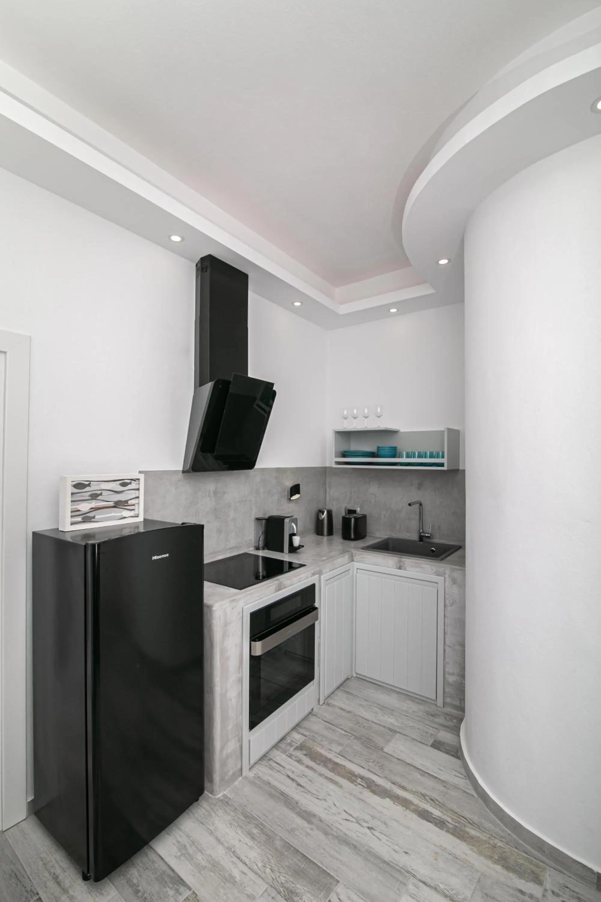 Kitchen or kitchenette in Aegean Melody Suites & Villas