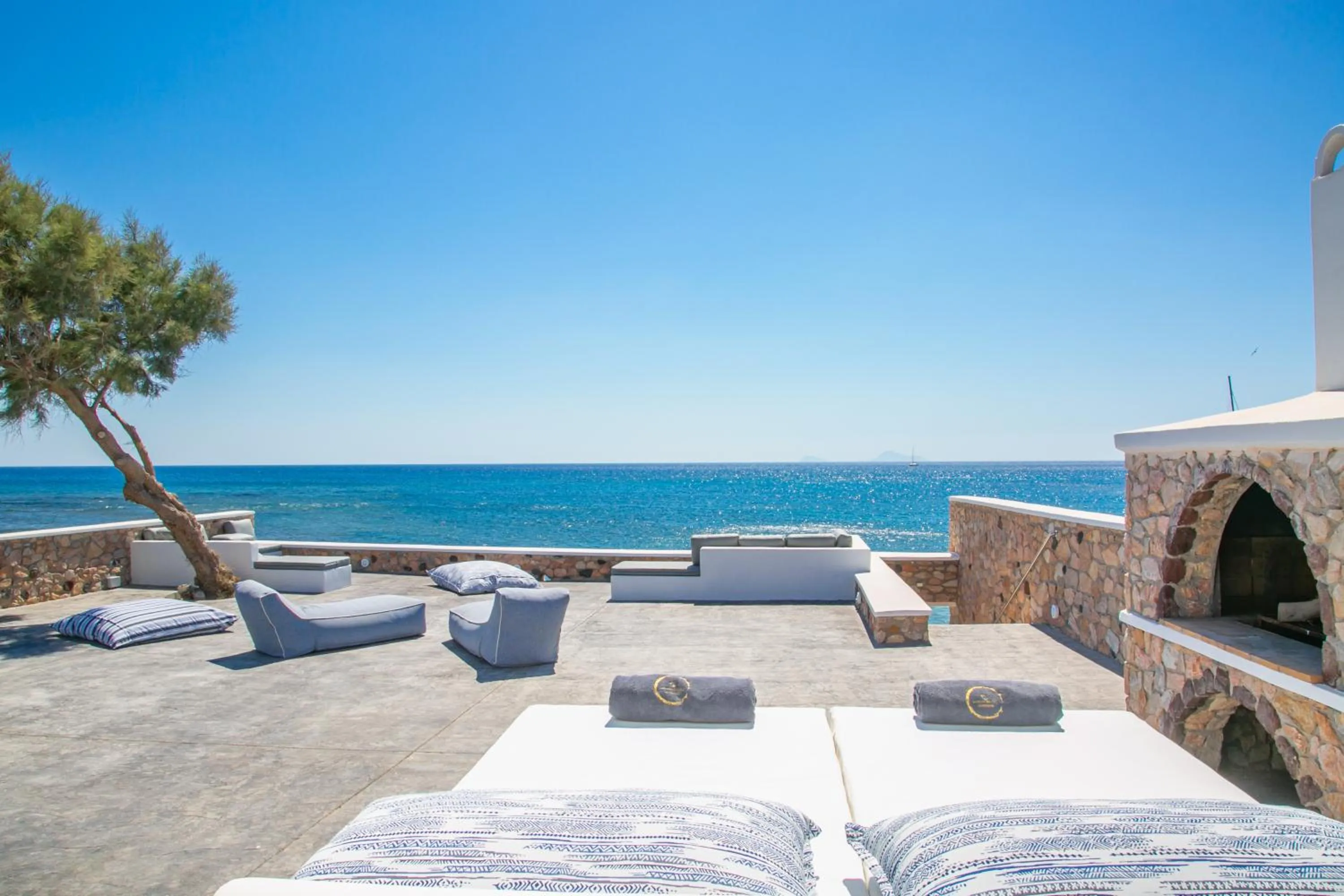 Patio in Aegean Melody Suites & Villas