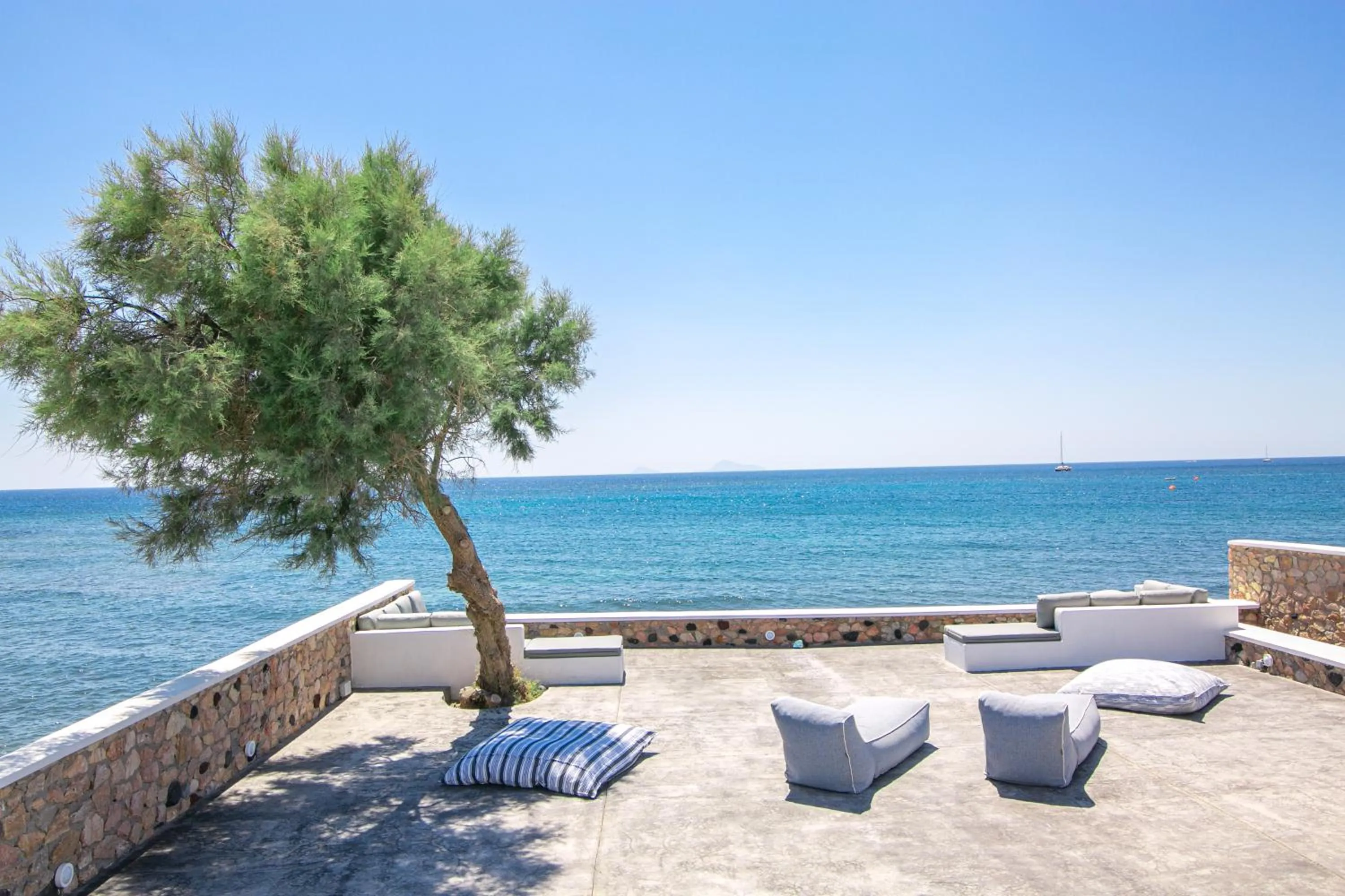 Patio in Aegean Melody Suites & Villas