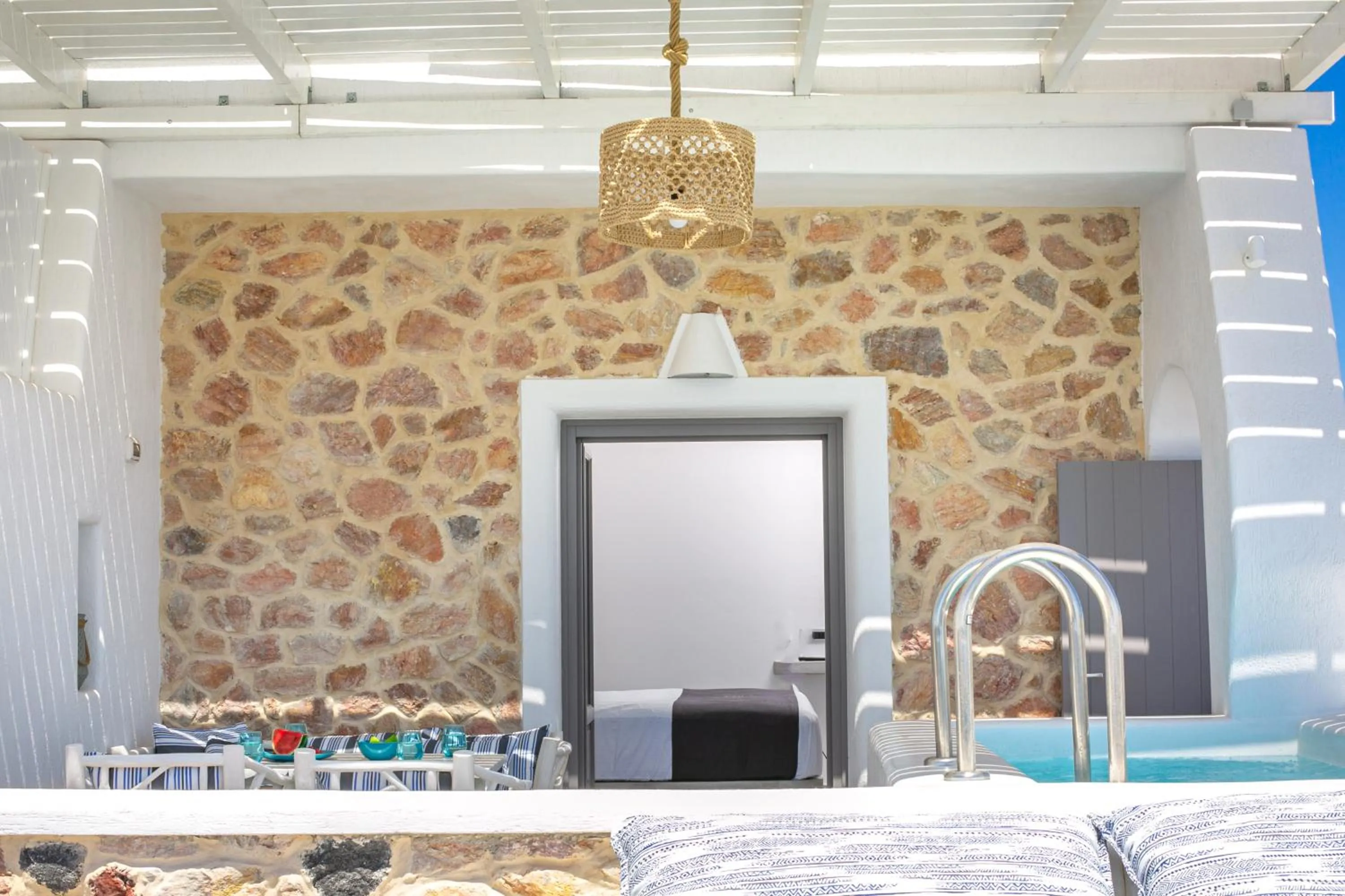 Patio in Aegean Melody Suites & Villas