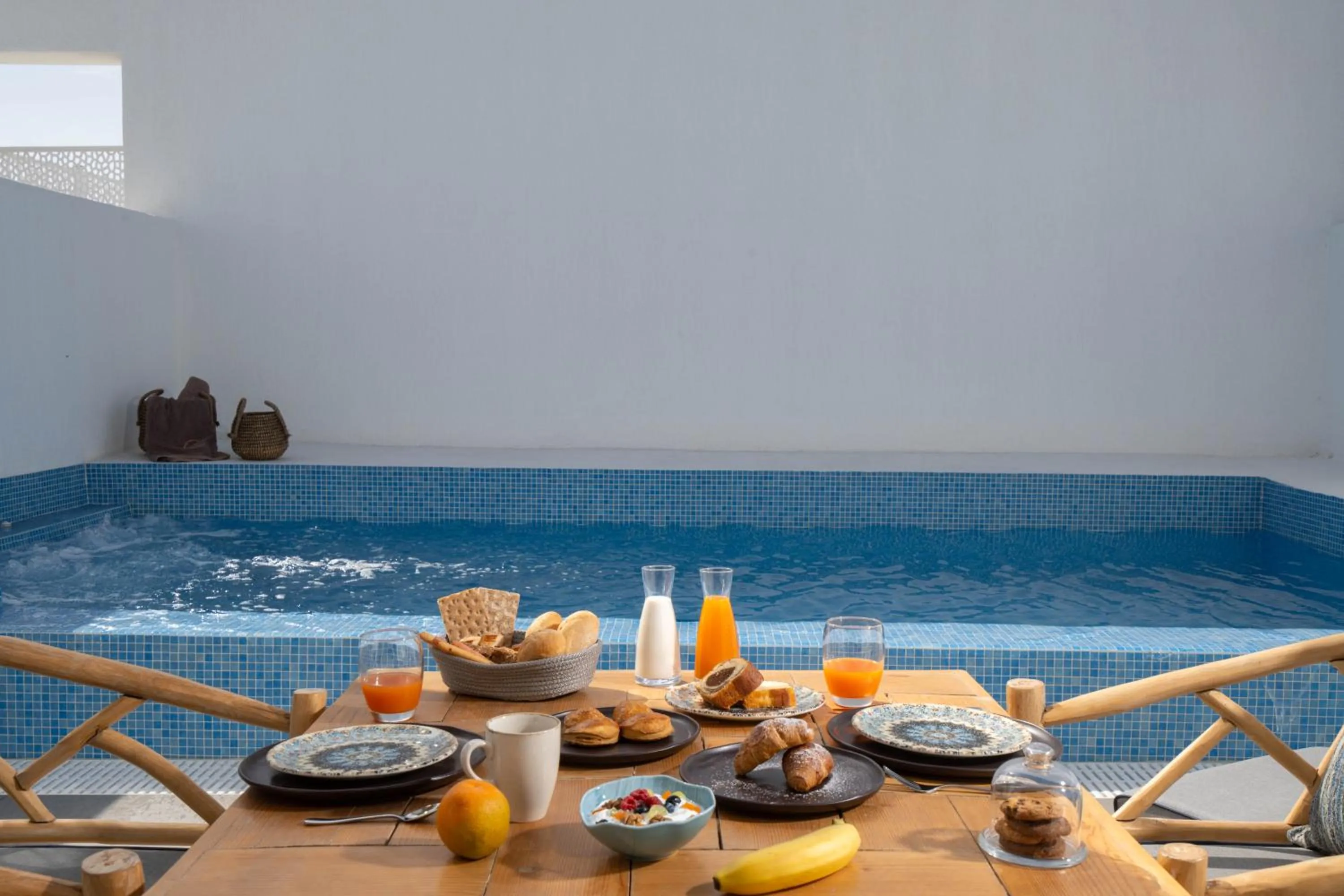 Pool view in Aegean Melody Suites & Villas