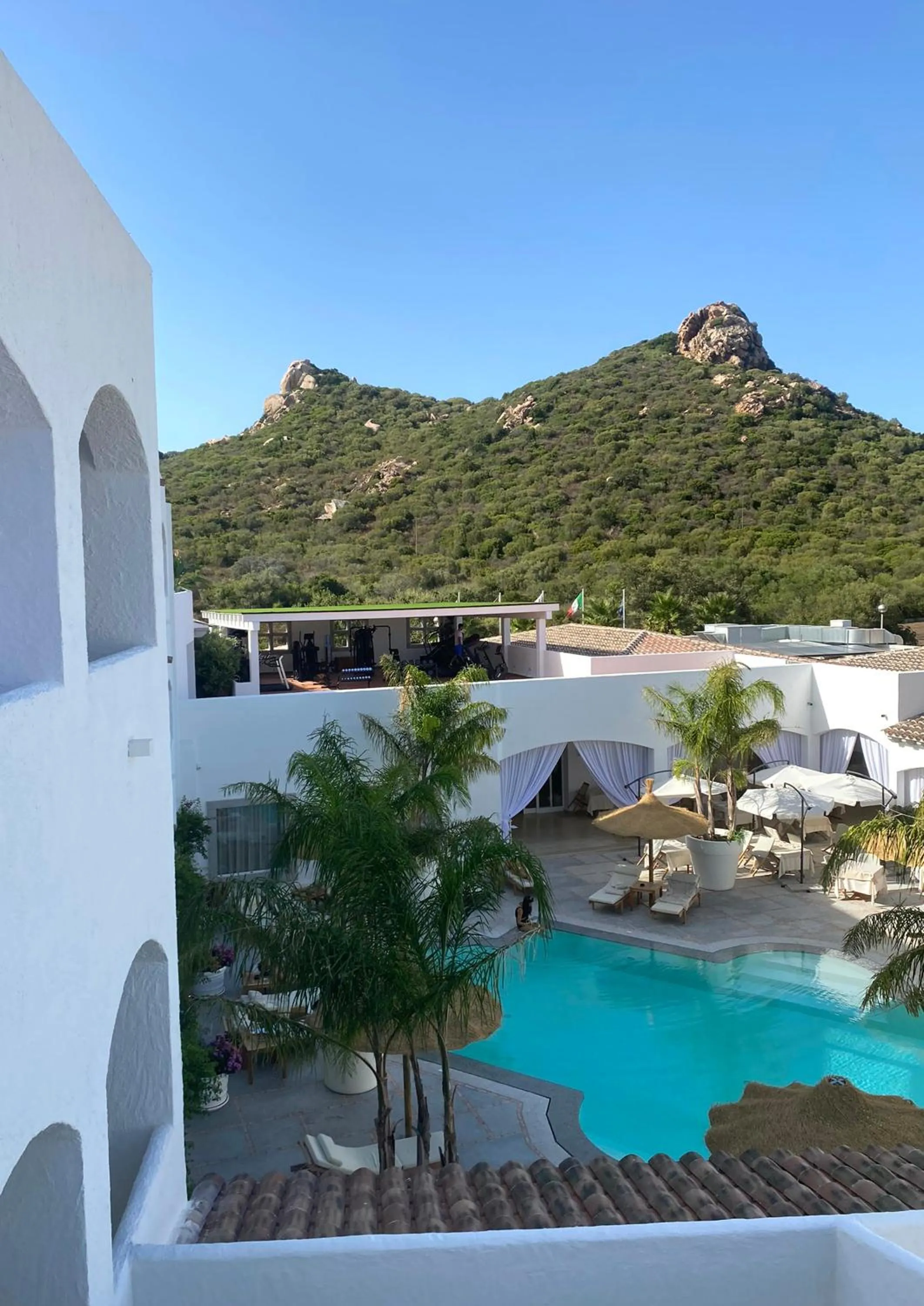 Pool view in Grand Hotel Cannigione