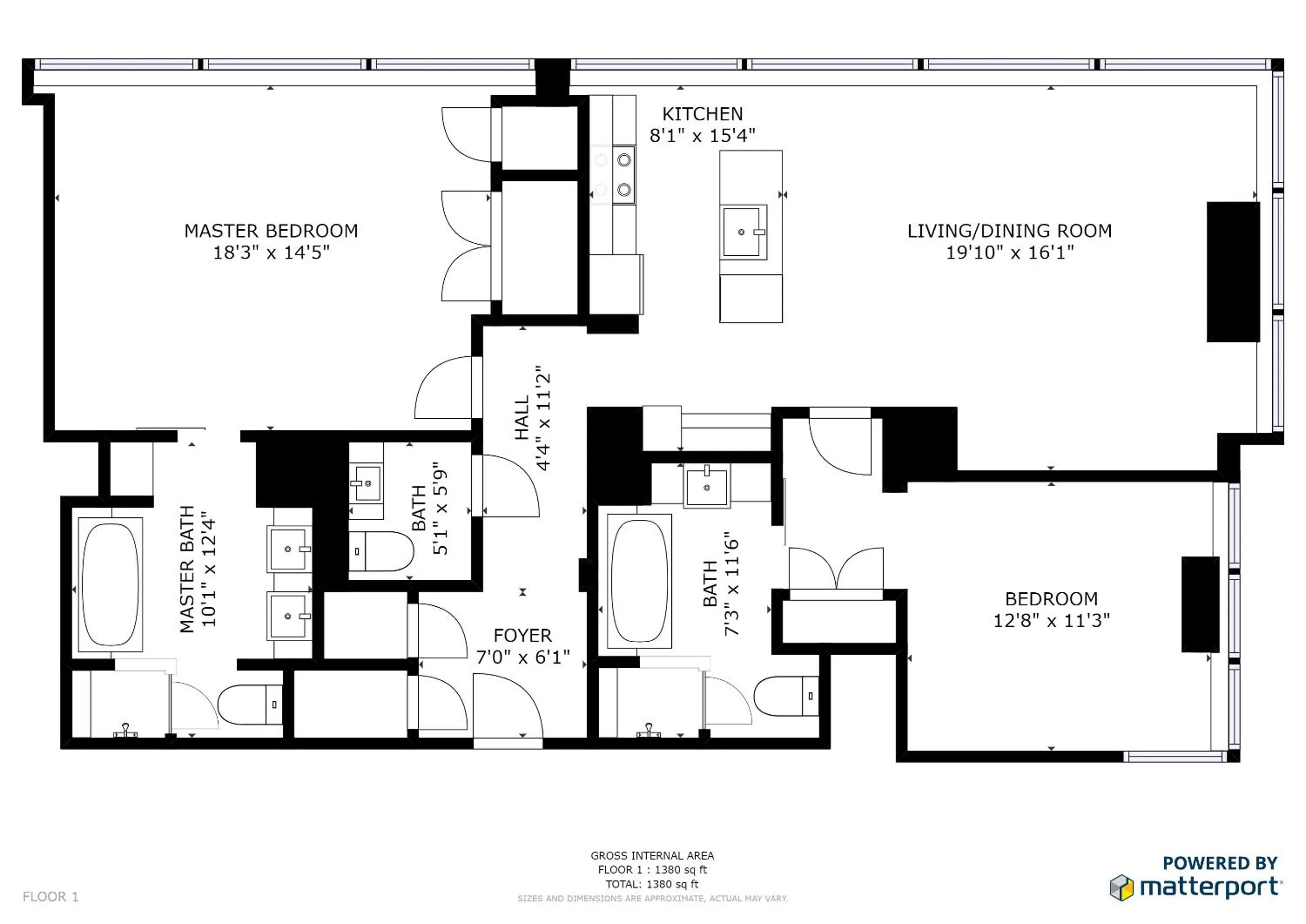 Floor plan in Secret Suites At Vdara