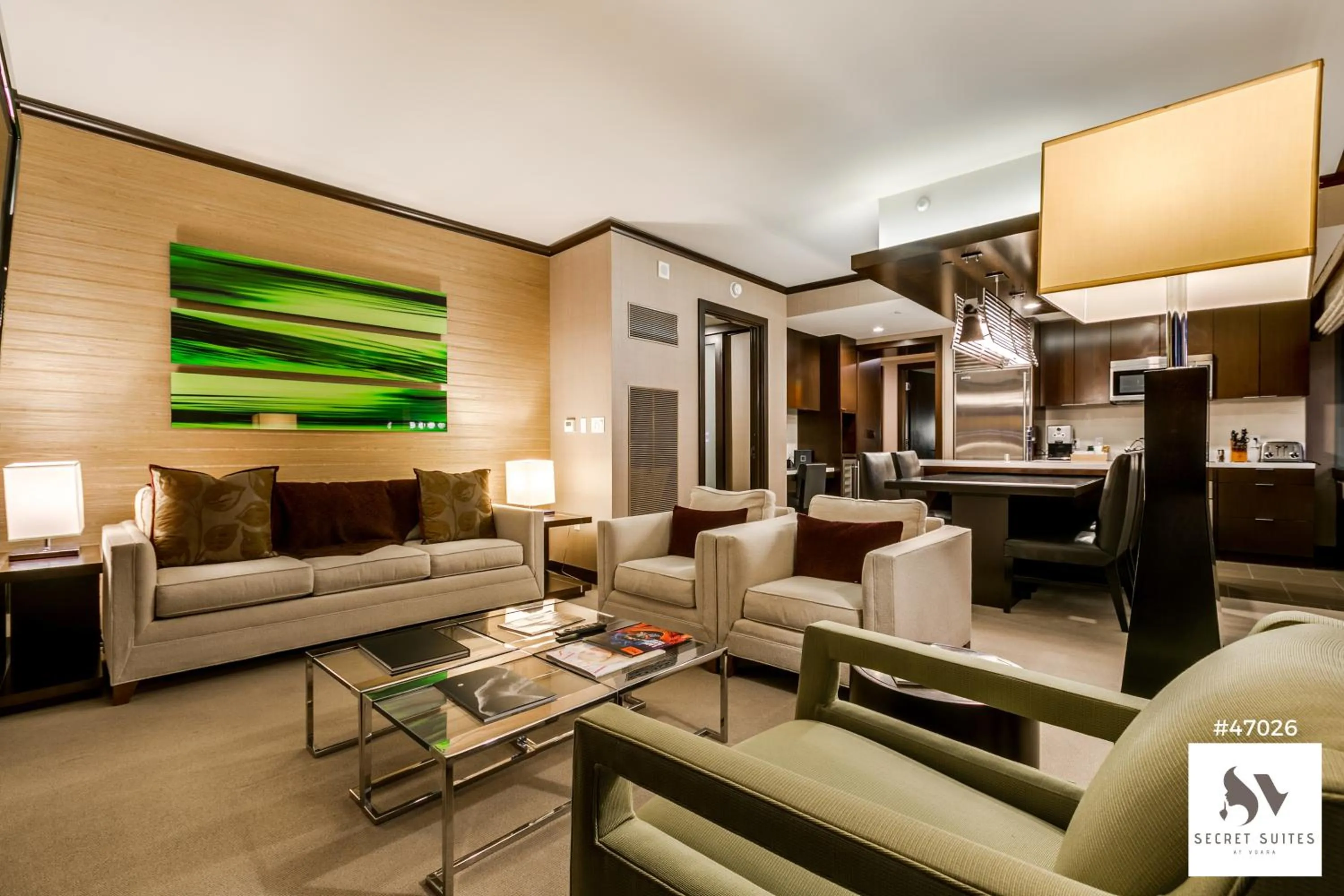 Living room in Secret Suites At Vdara