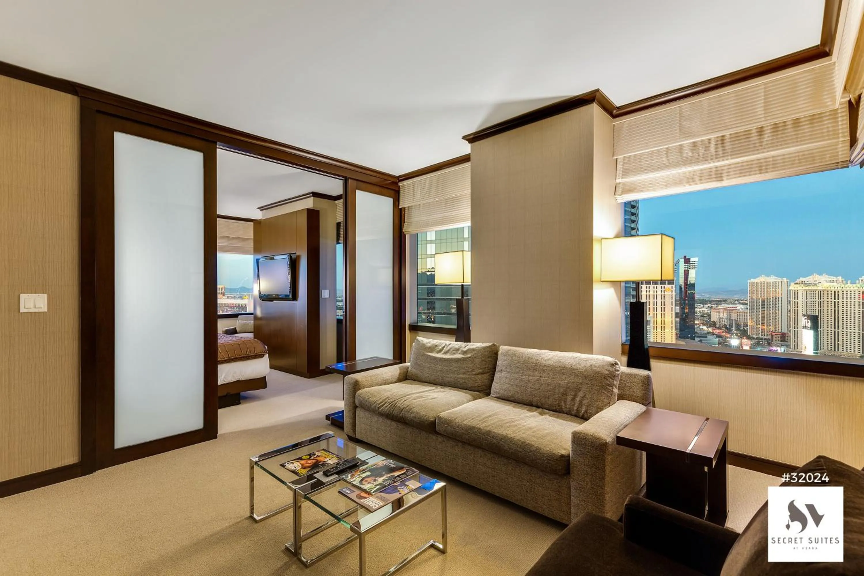 Living room in Secret Suites At Vdara