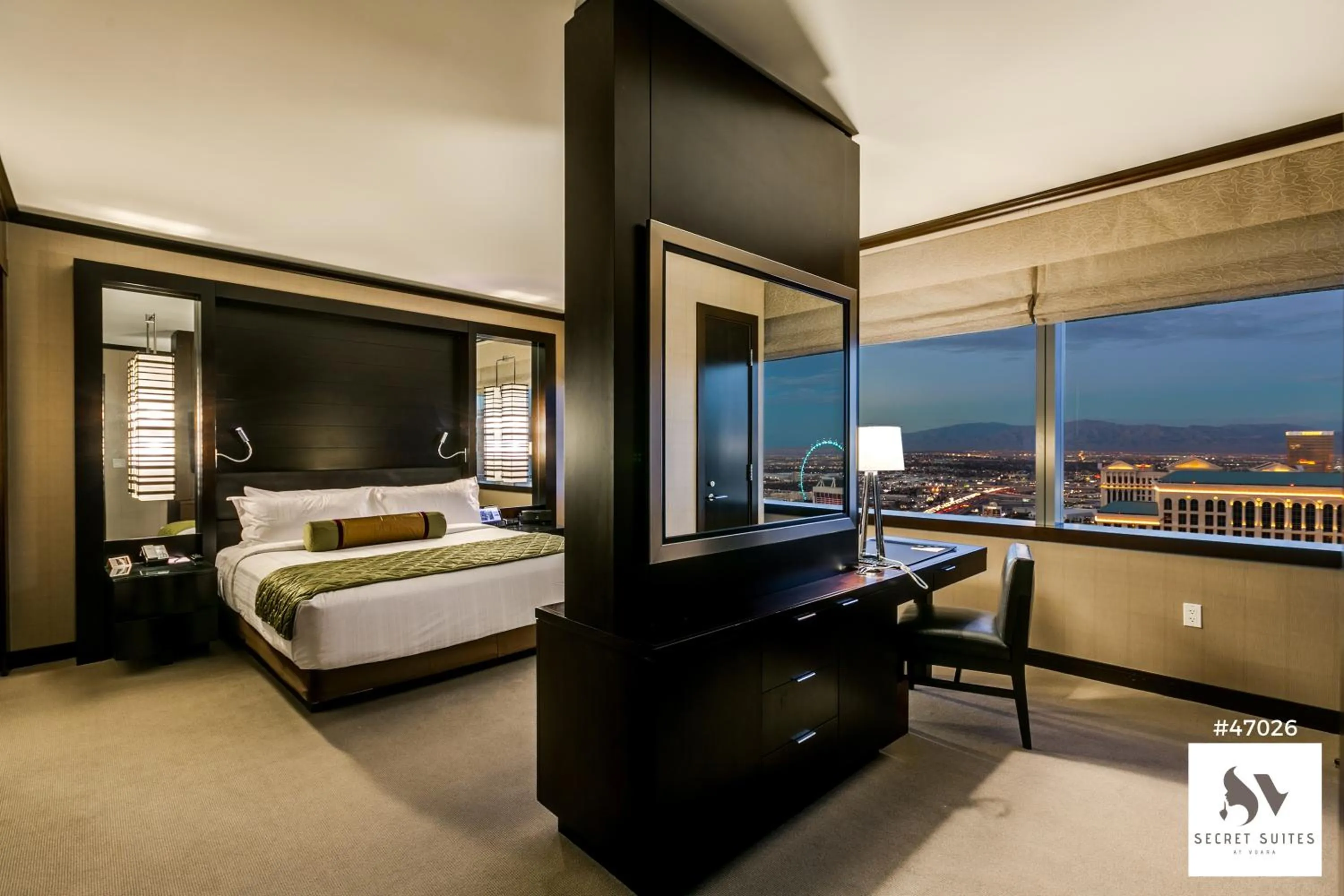 Bed in Secret Suites At Vdara