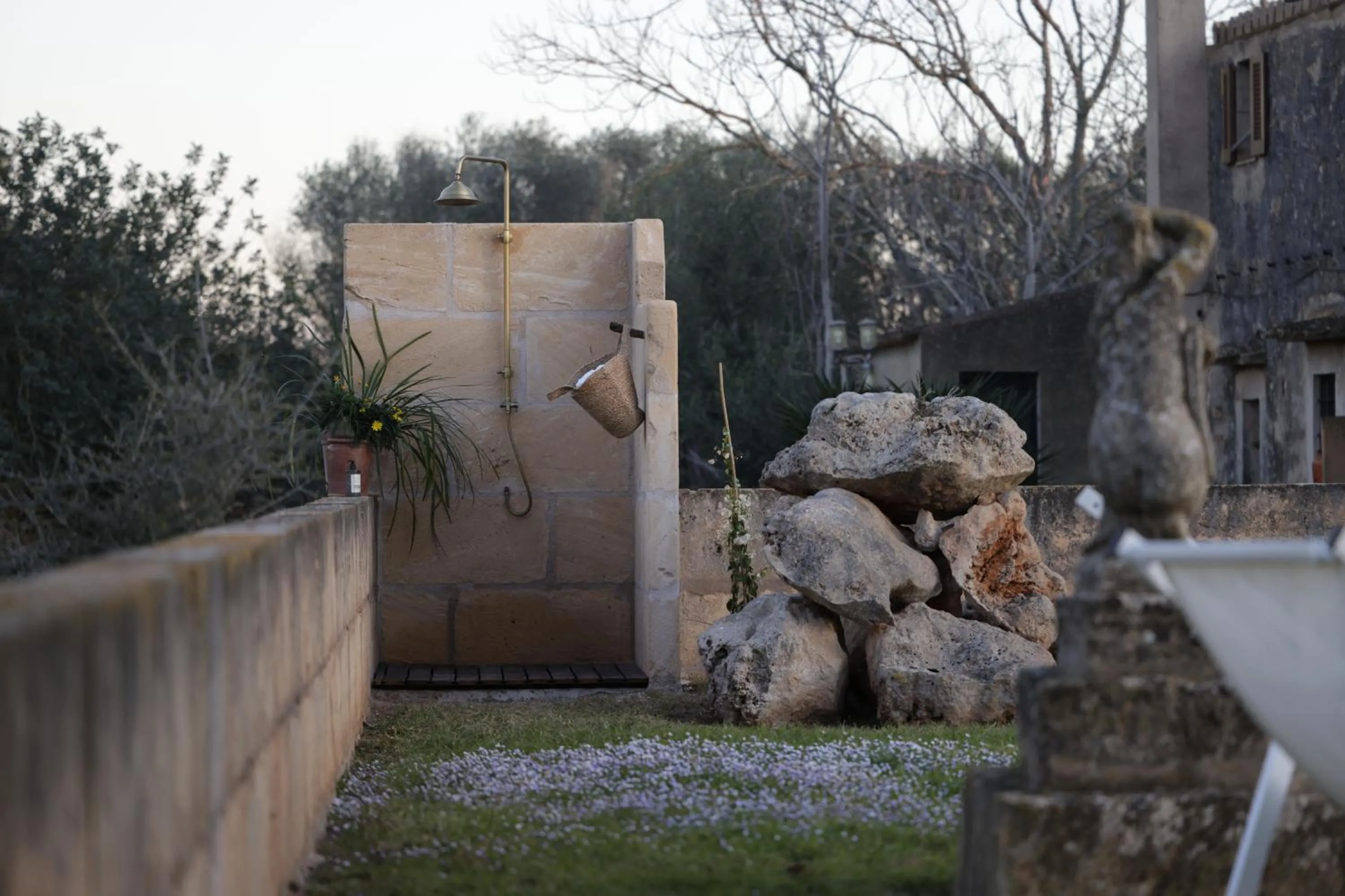 Shower in Agroturismo Finca Son Pieras