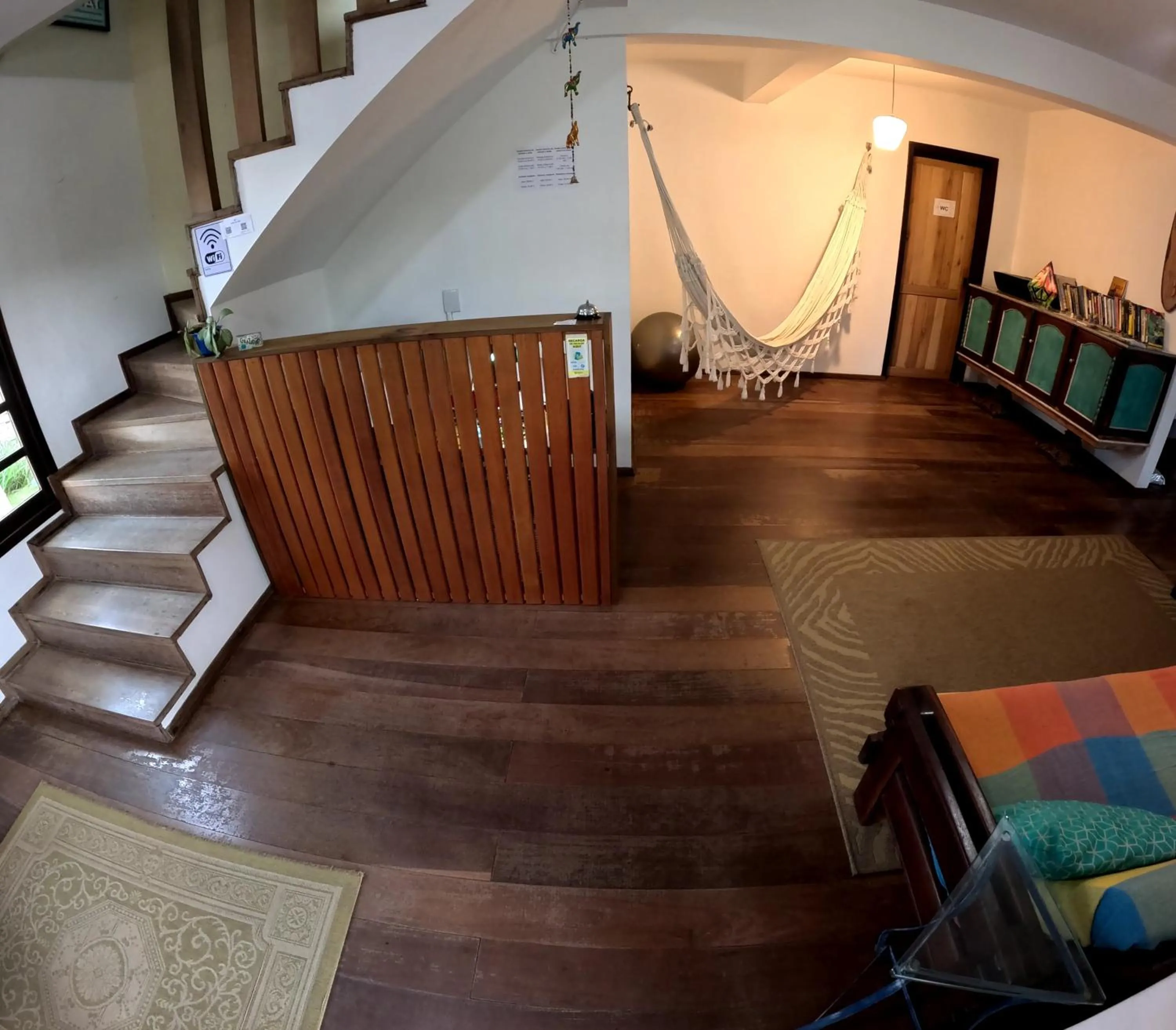 Living room in Santinho Hostel