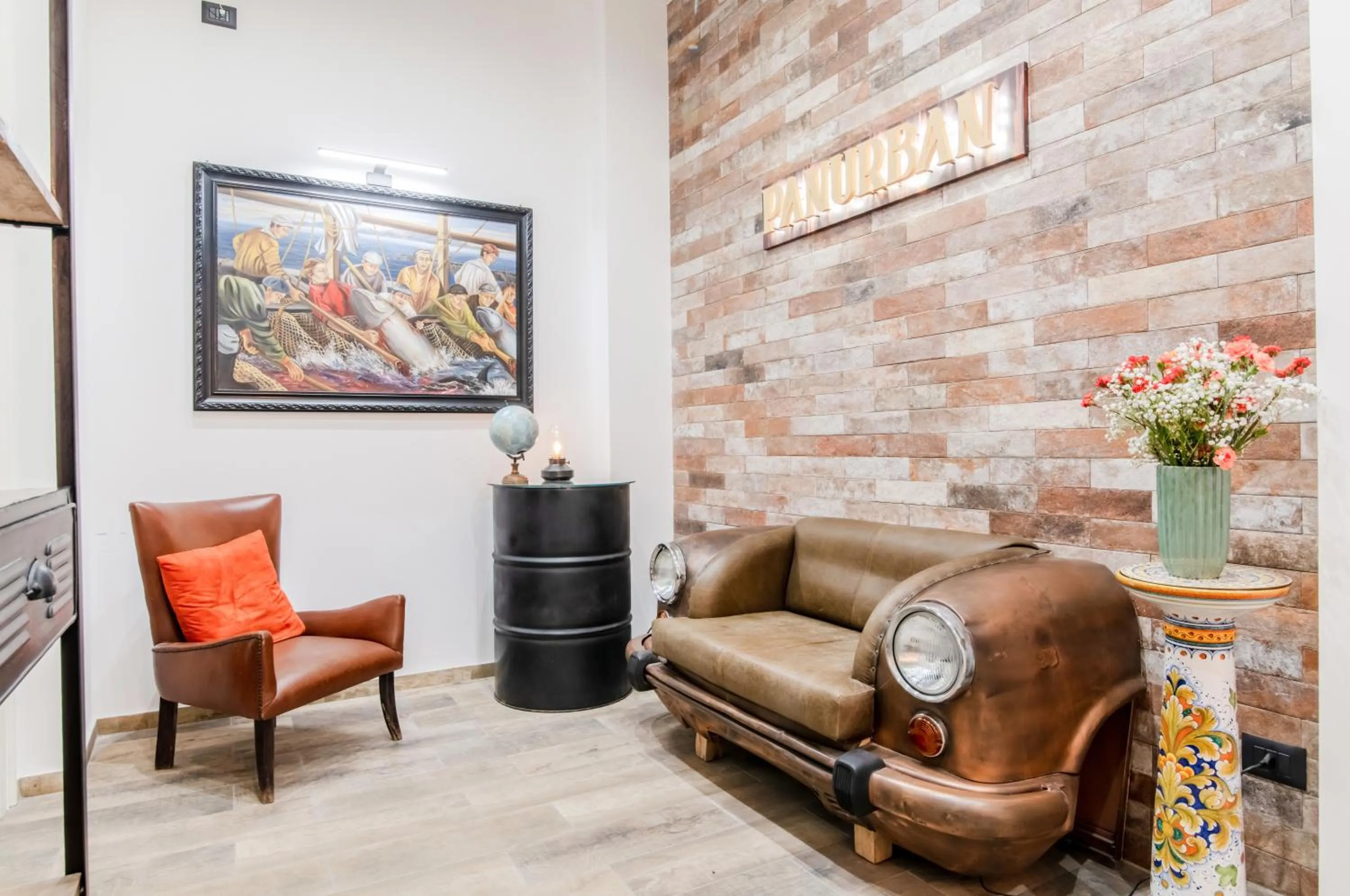 Lobby or reception in Panurban Rooms by Wonderful Italy