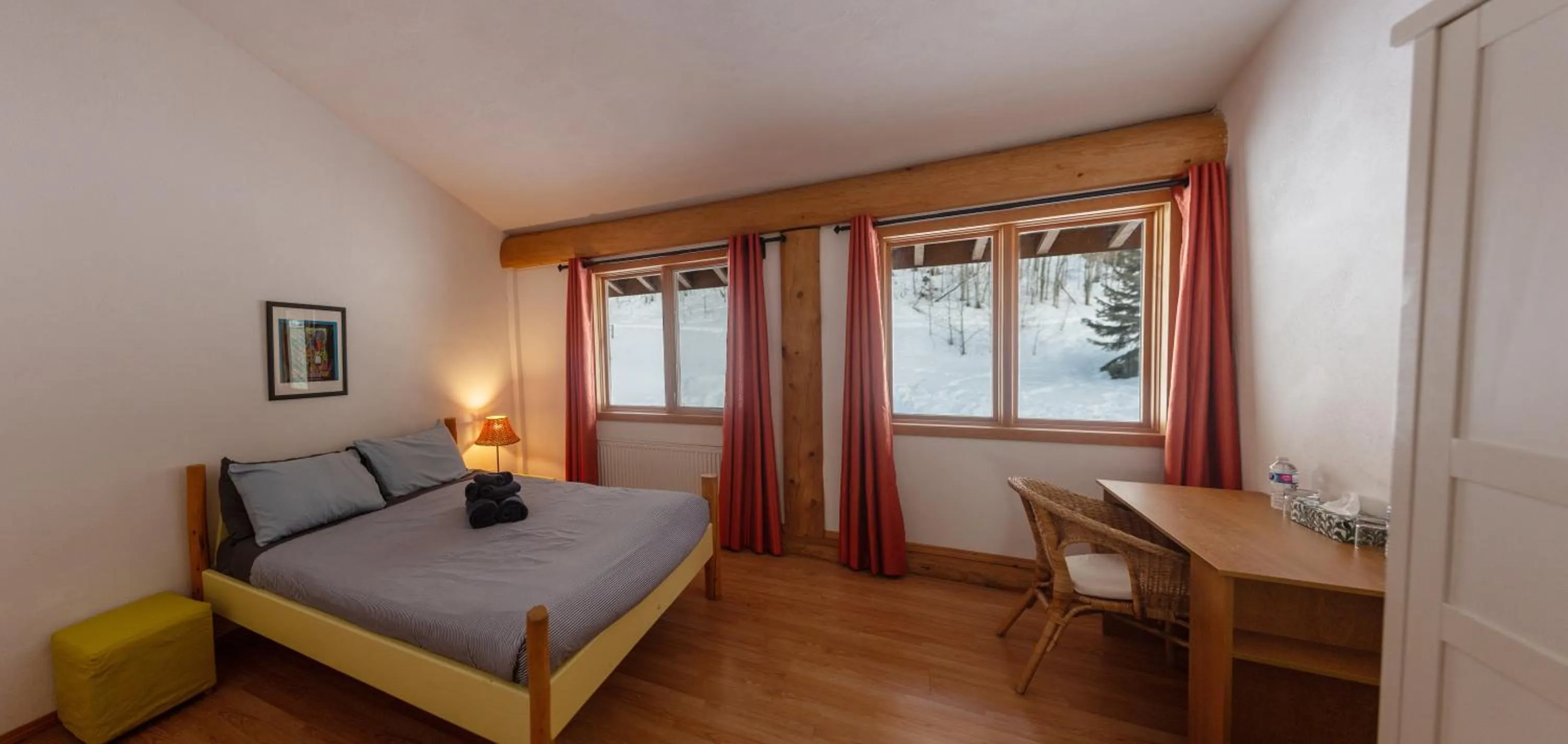 Bed in Williston Lake Resort