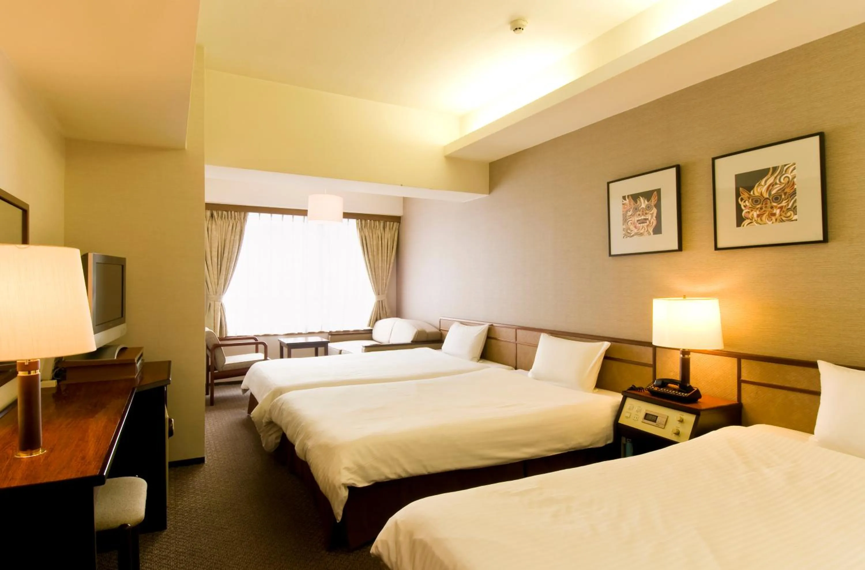 Photo of the whole room, Bed in Ryukyu Sun Royal Hotel