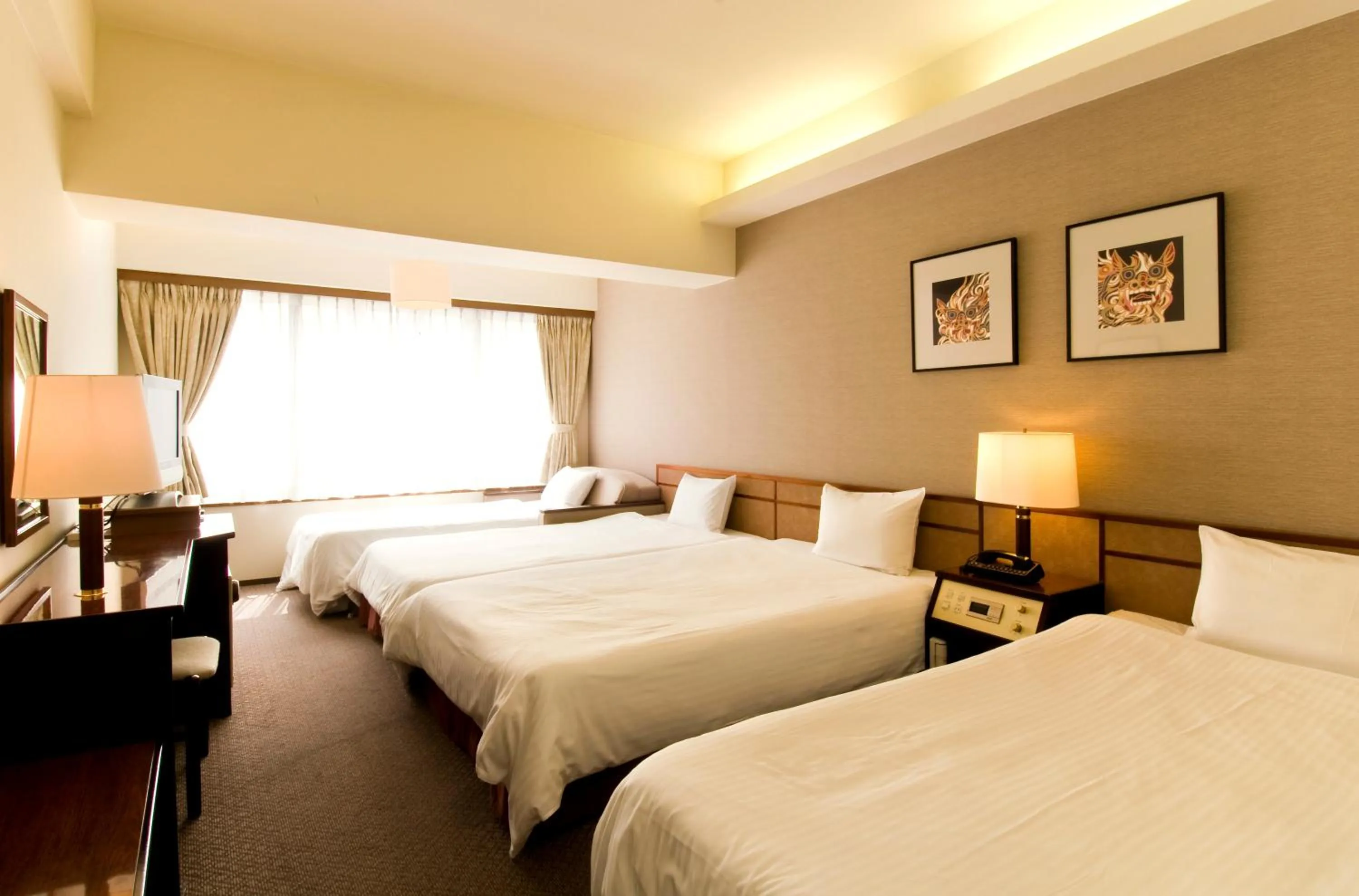 Photo of the whole room, Bed in Ryukyu Sun Royal Hotel