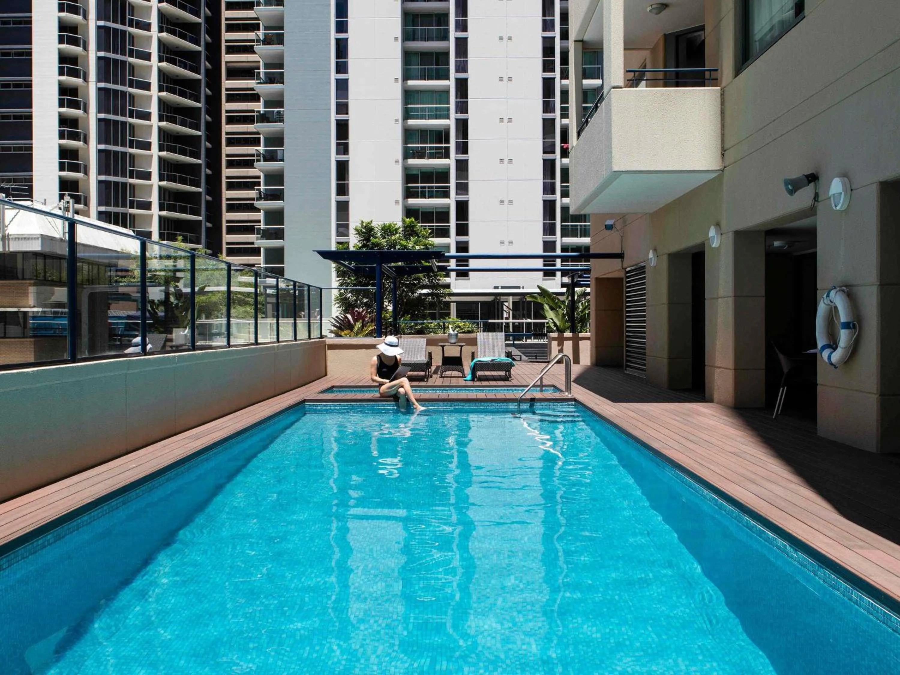 Pool view in The Sebel Brisbane