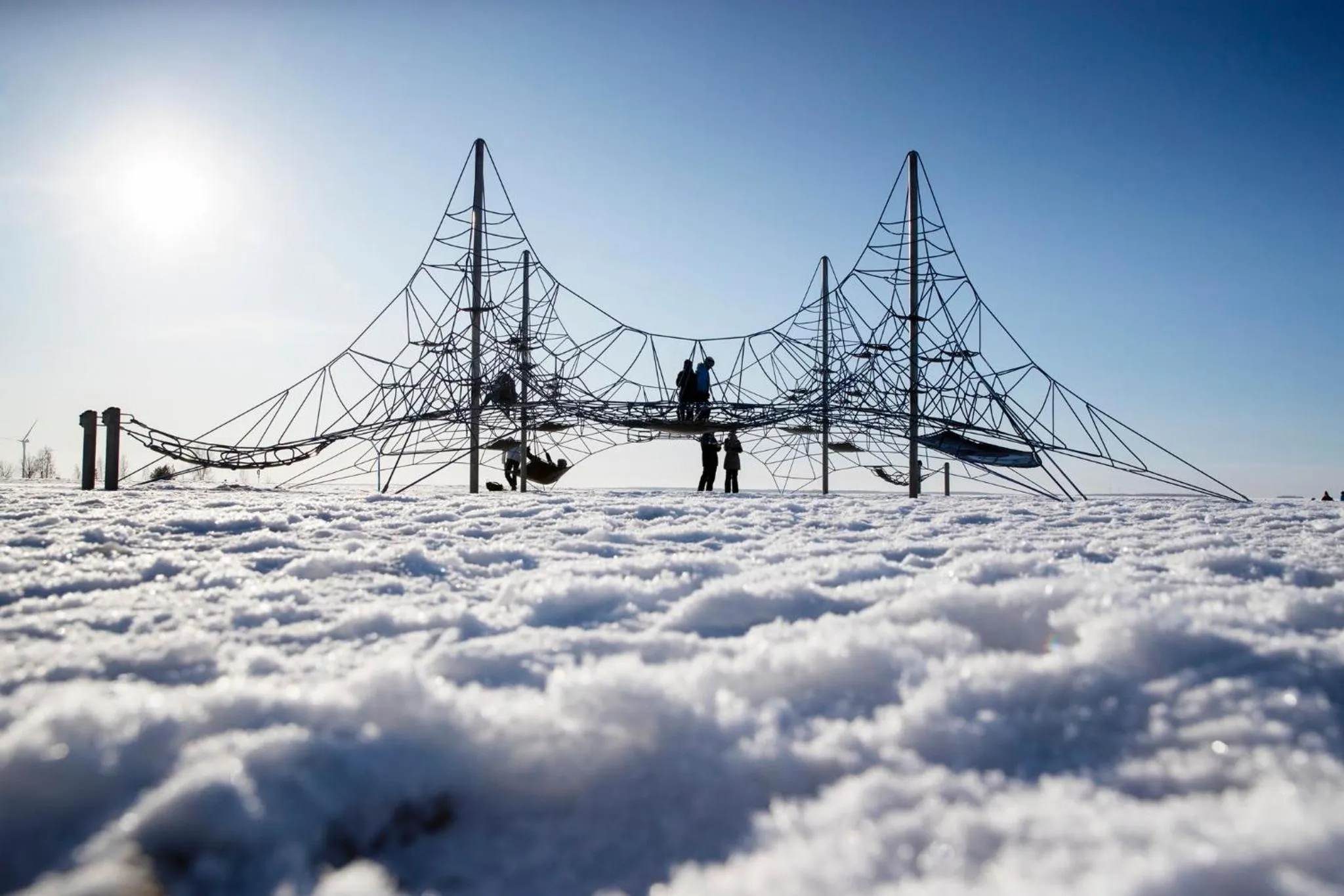 Winter in Nallikari Seaside Cottages