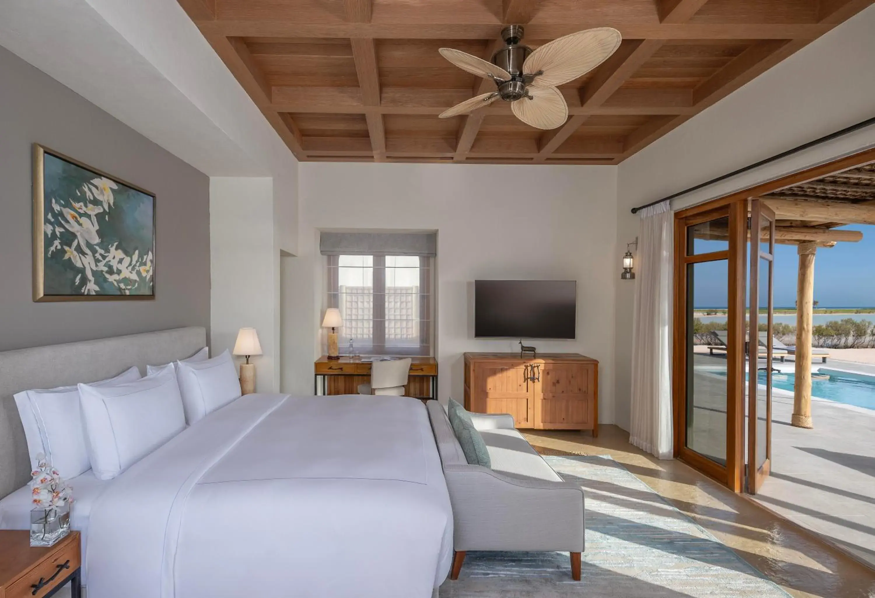 Property building, Bed in Anantara Sir Bani Yas Island Al Yamm Villa Resort Property building, Bed in Anantara Sir Bani Yas Island Al Yamm Villa Resort