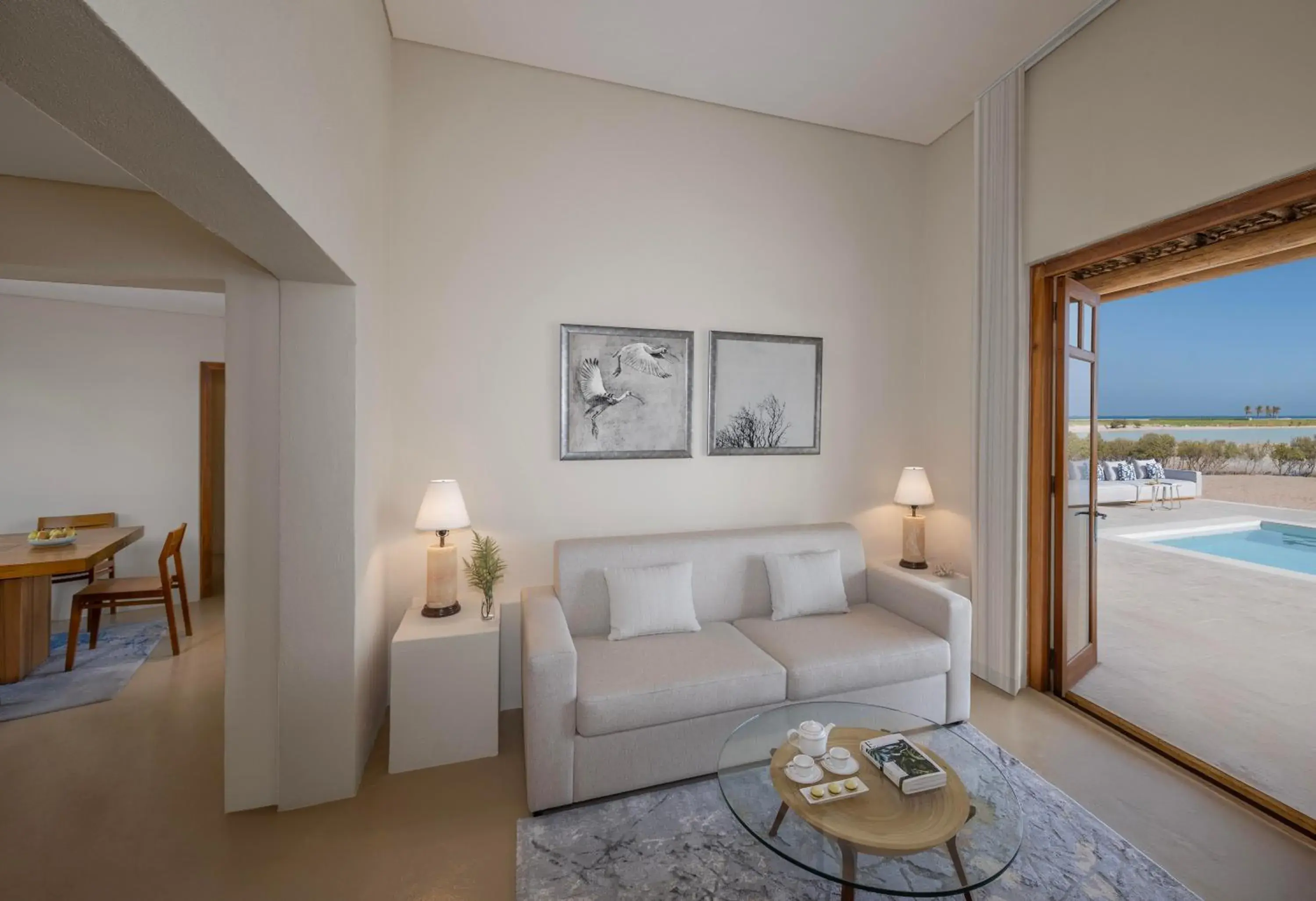Property building in Anantara Sir Bani Yas Island Al Yamm Villa Resort Property building in Anantara Sir Bani Yas Island Al Yamm Villa Resort