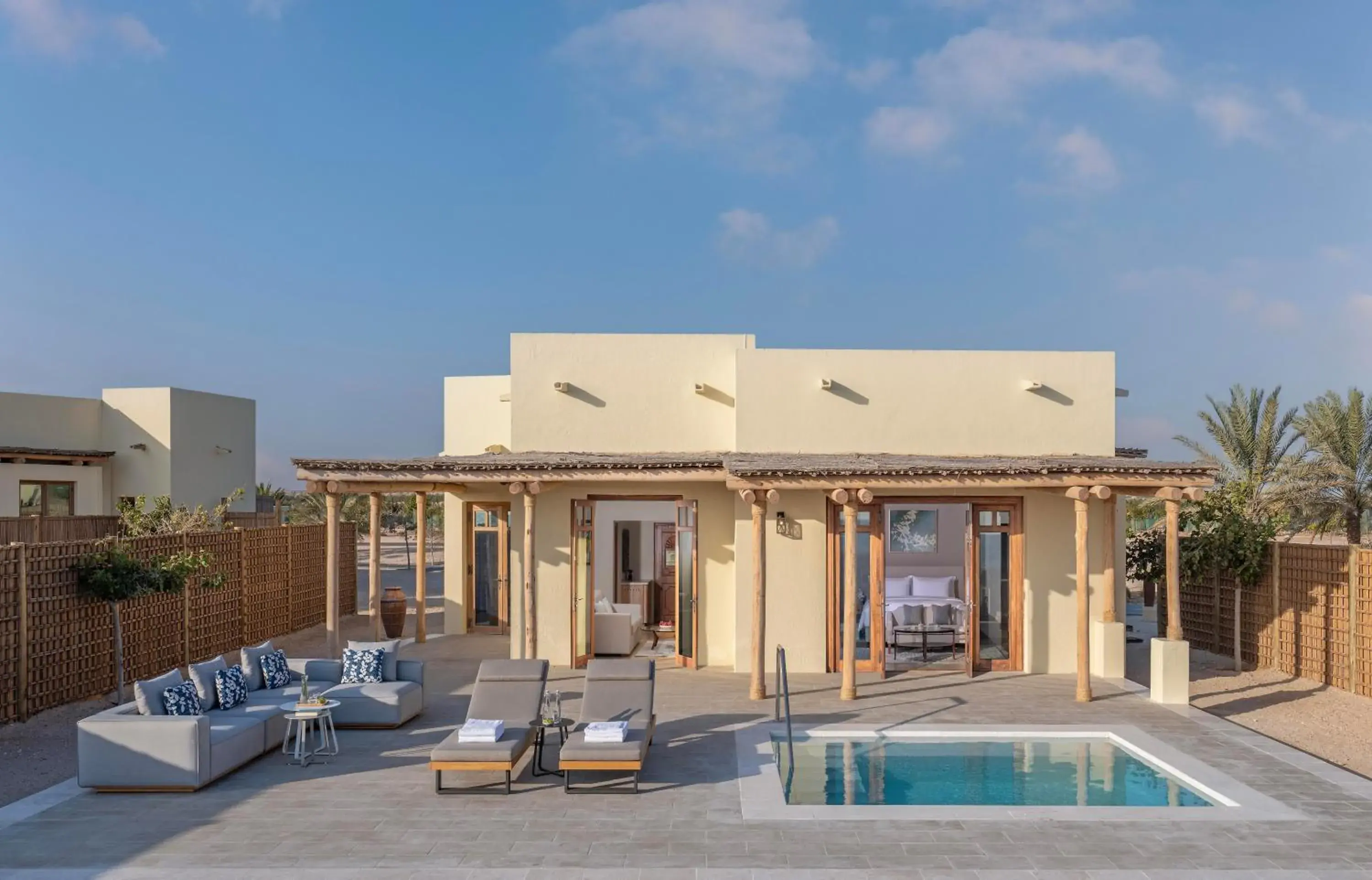 Property building in Anantara Sir Bani Yas Island Al Yamm Villa Resort Property building in Anantara Sir Bani Yas Island Al Yamm Villa Resort