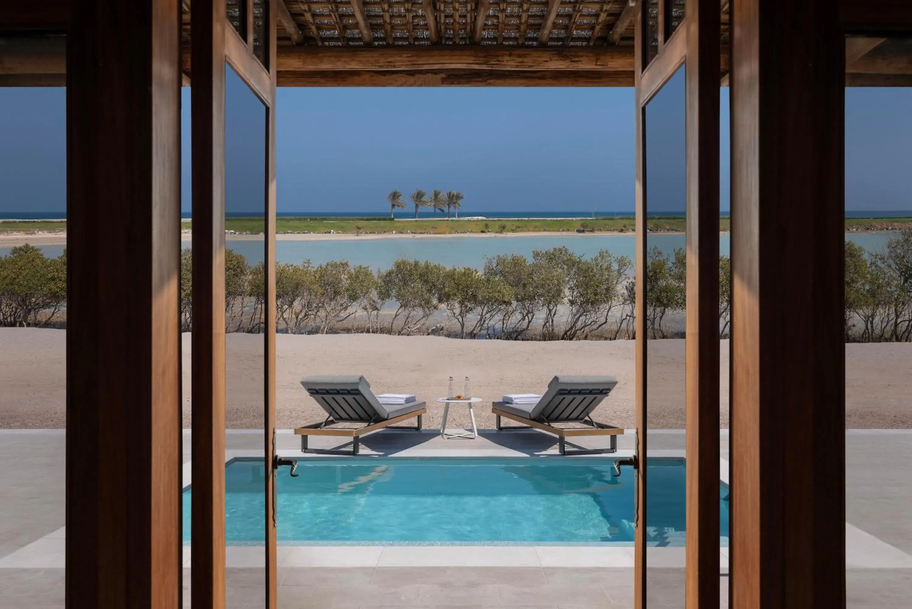 Property building in Anantara Sir Bani Yas Island Al Yamm Villa Resort Property building in Anantara Sir Bani Yas Island Al Yamm Villa Resort