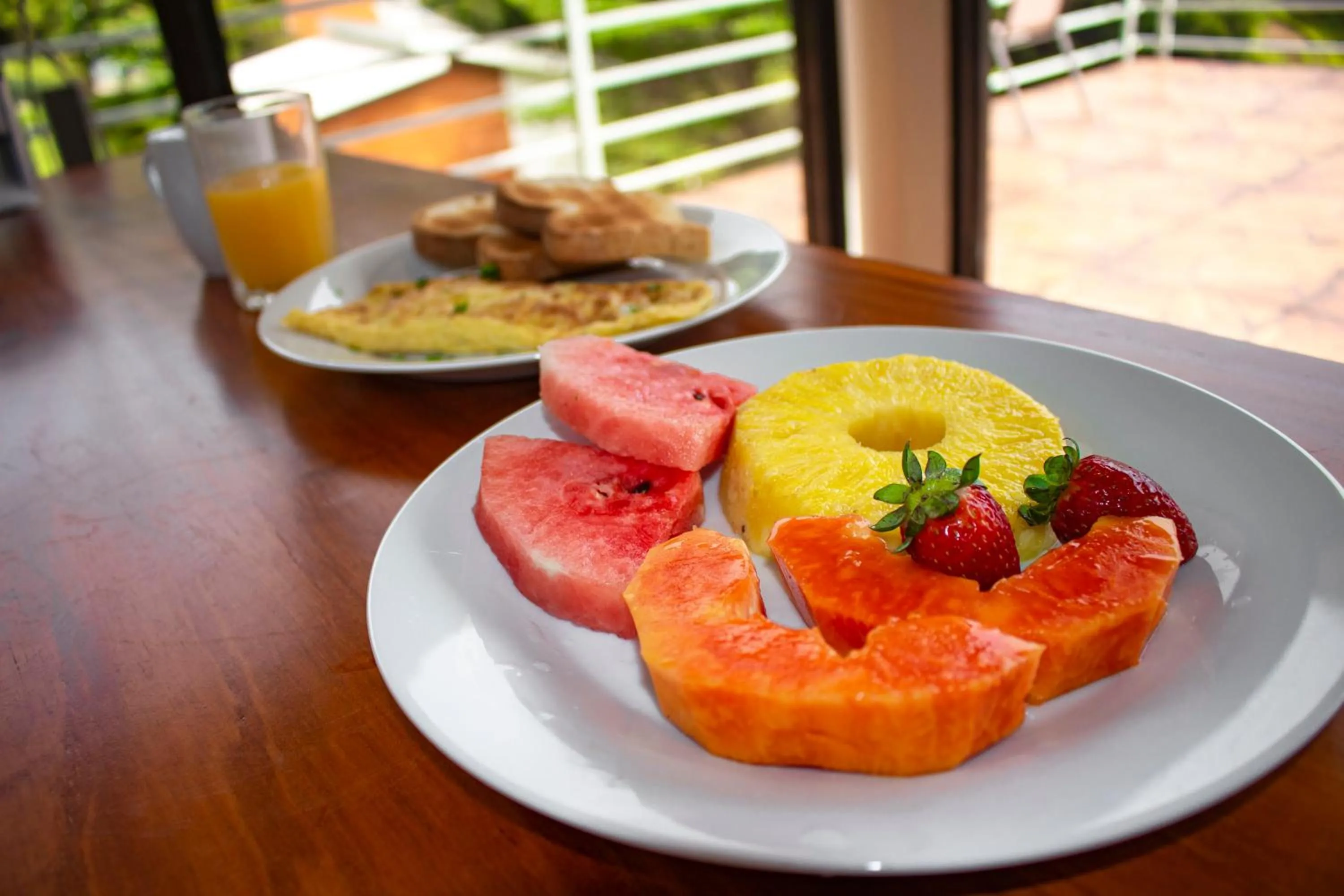 Food close-up in Burbi Lake Lodge Monteverde