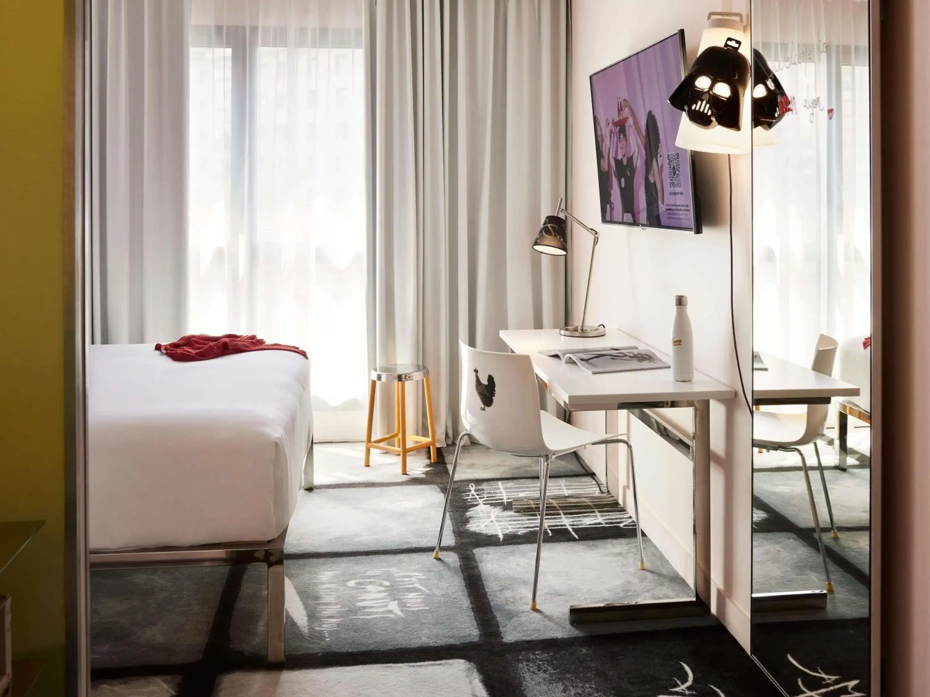 Bedroom in Mama Shelter Lyon Bedroom in Mama Shelter Lyon